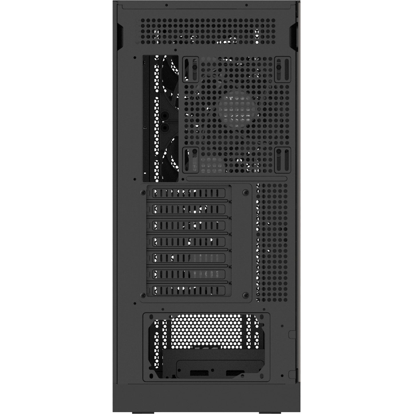 Thermaltake s370 ws midi tower behuizing (zwart | 2x usb-a | 1x usb-c | tempered glass)