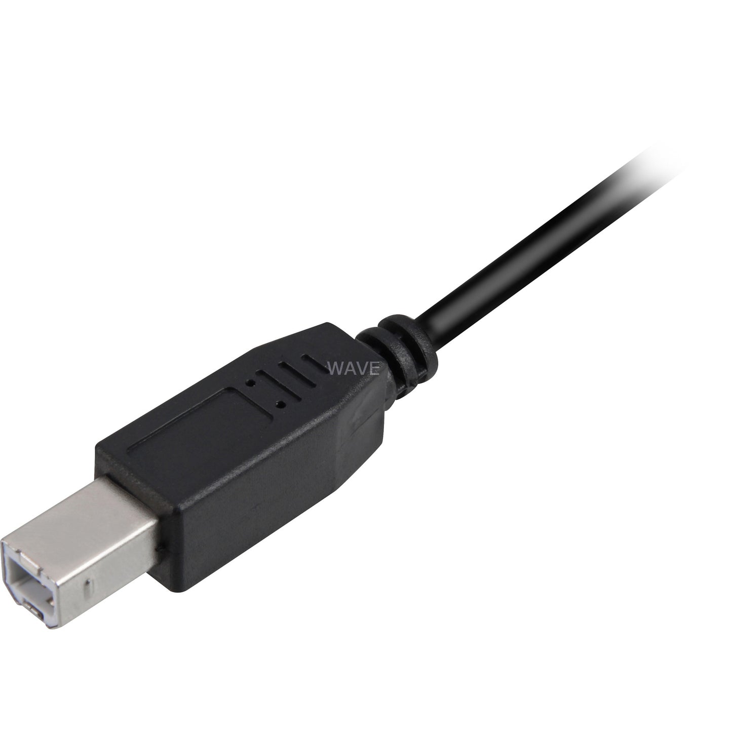 Sharkoon usb-a 2.0 > usb-b kabel (zwart, 0,5 meter)