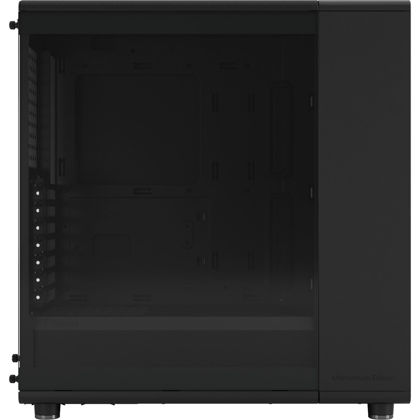 Fractal Design north momentum edition midi tower behuizing (zwart houtkleur | 2x usb-a | 1x usb-c | tempered glass)