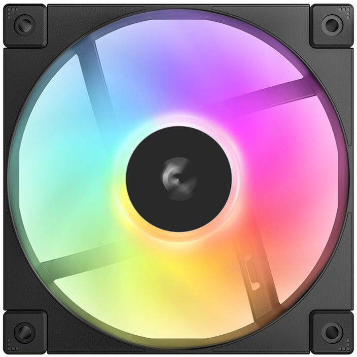 DeepCool fd12 argb case fans (zwart, 3 stuks, 120 x 120 x 25 mm, pwm, 3 stuks, 4-pins pwm fan-connector)