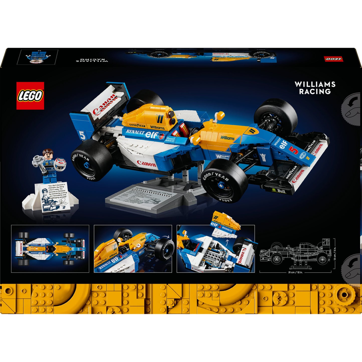 LEGO icons - williams racing fw14b en nigel mansell constructiespeelgoed (10353)