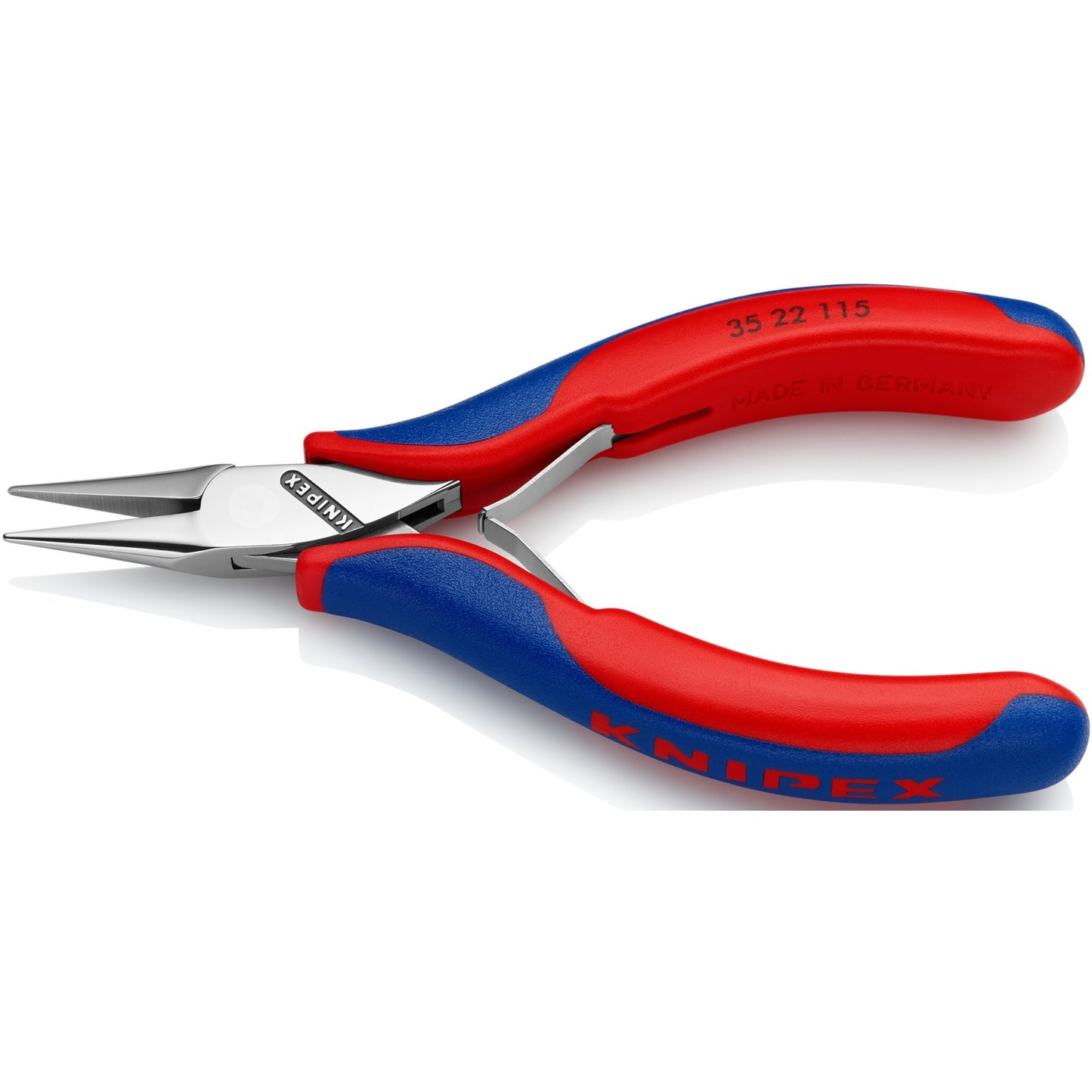 KNIPEX elektronica-grijptang 3522115 elektronica-tang (rood blauw)