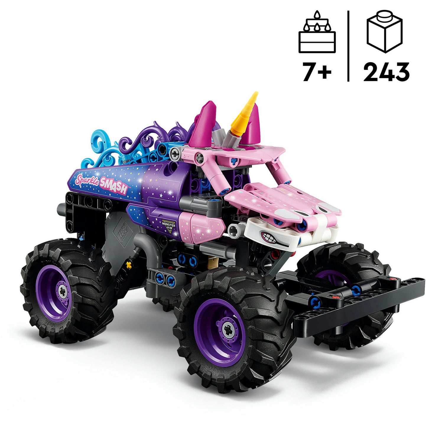 LEGO technic 42220 monster jam sparkle smash pull-back