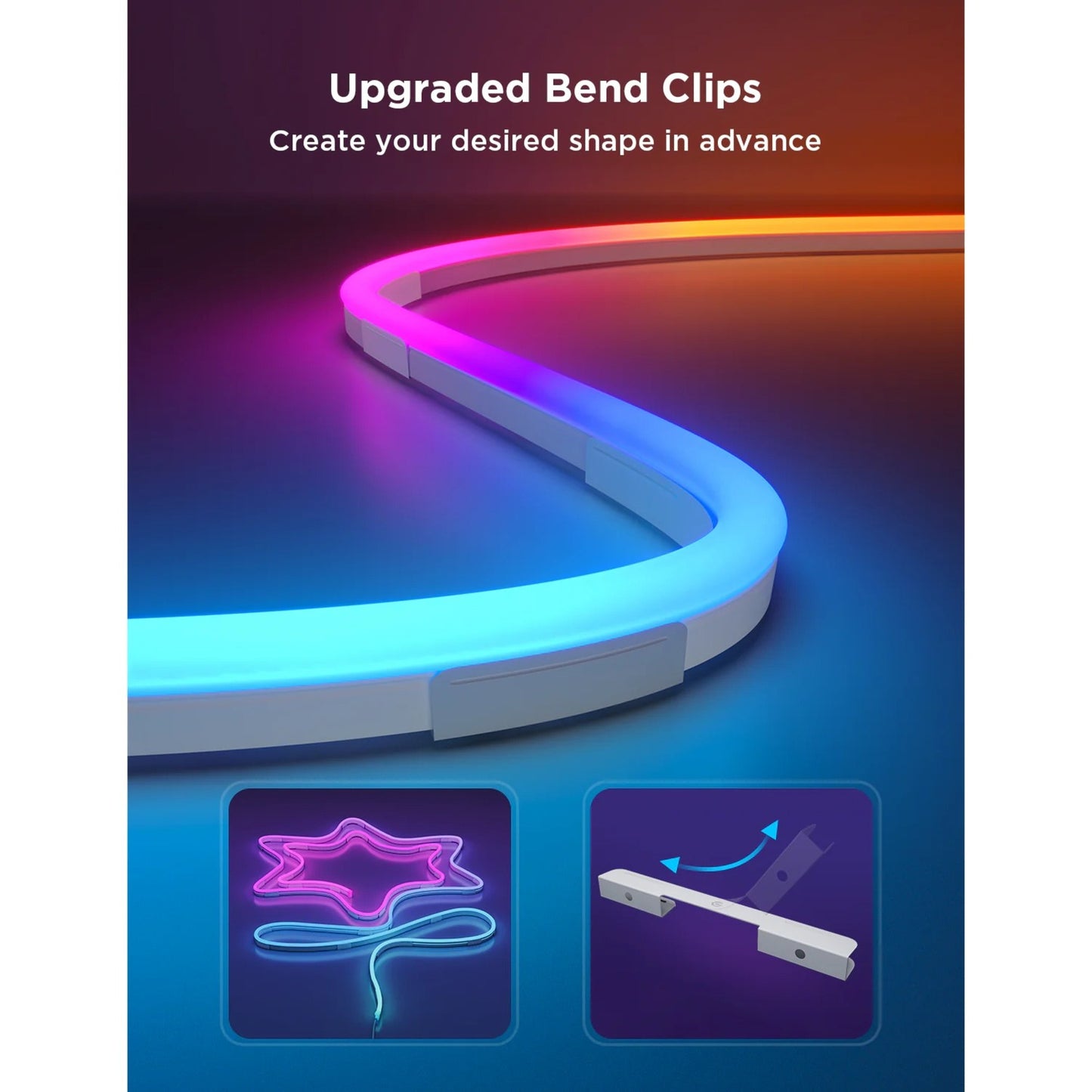 Govee neon rope light 2 ledstrip (wit, 4 meter, 2,4ghz wifi, bluetooth)