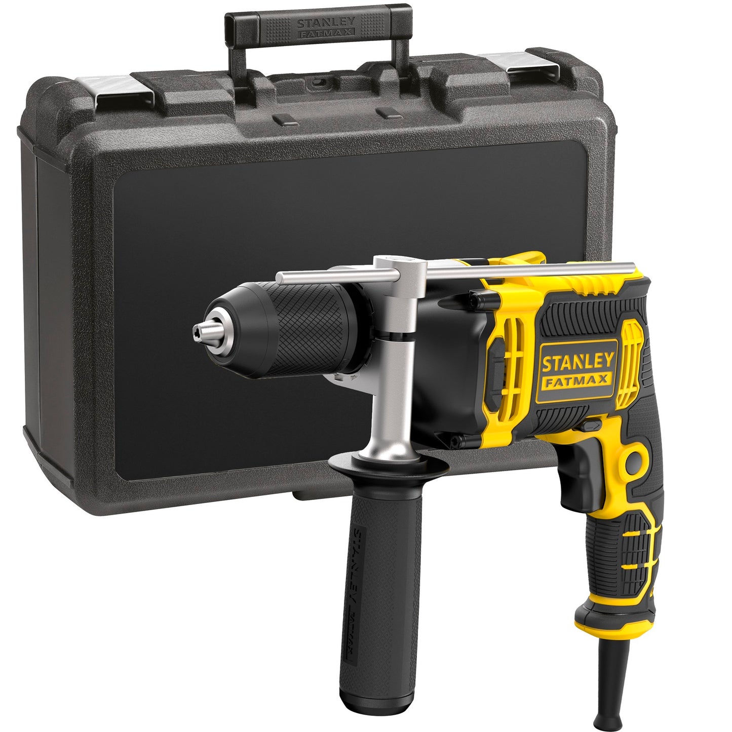 Stanley fatmax 750w klopboormachine (geel zwart, 1 snelheid, met koffer)