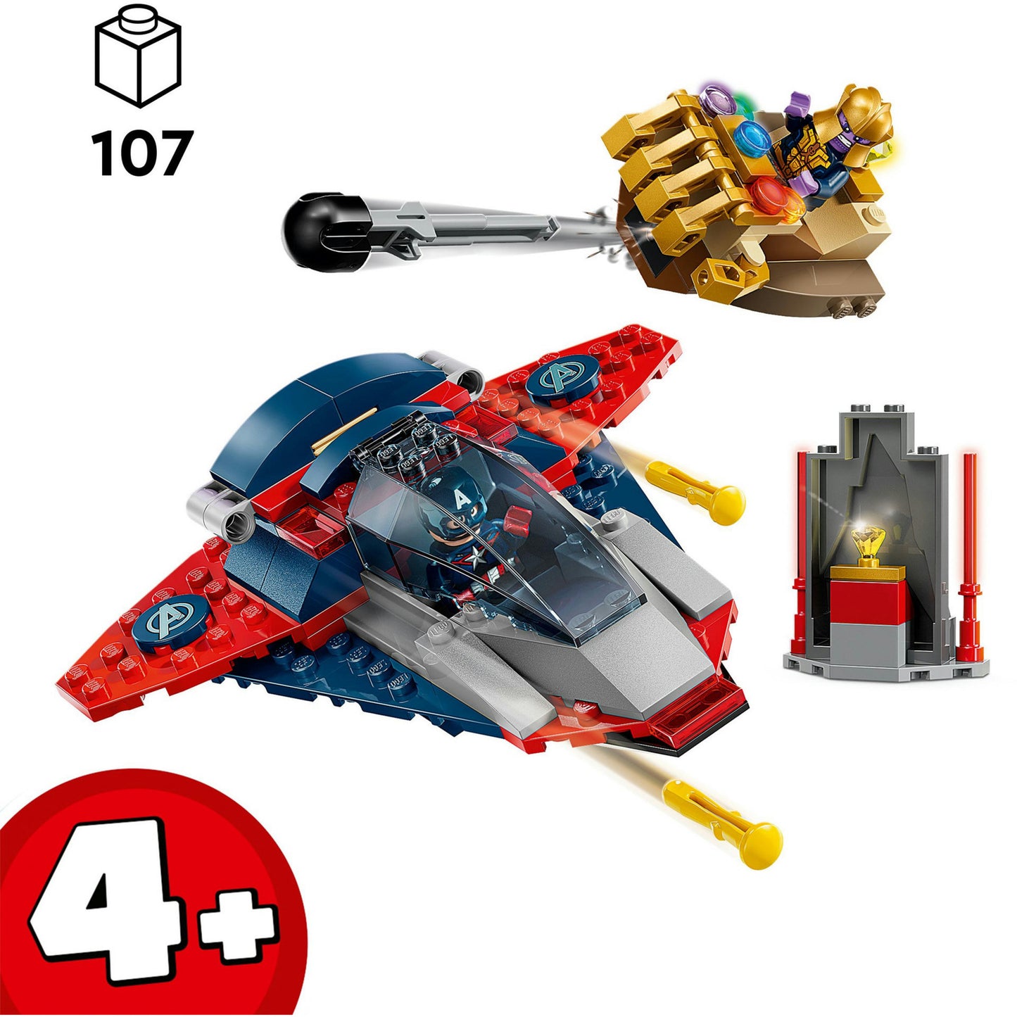 LEGO super heroes marvel 76319 captain america vs. thanos