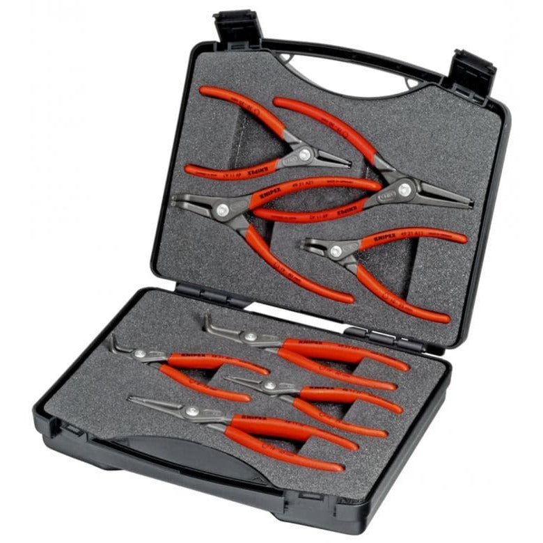 KNIPEX gereedschapsbox srz borgveertangenset (rood zwart, 8-delig, incl. koffer)