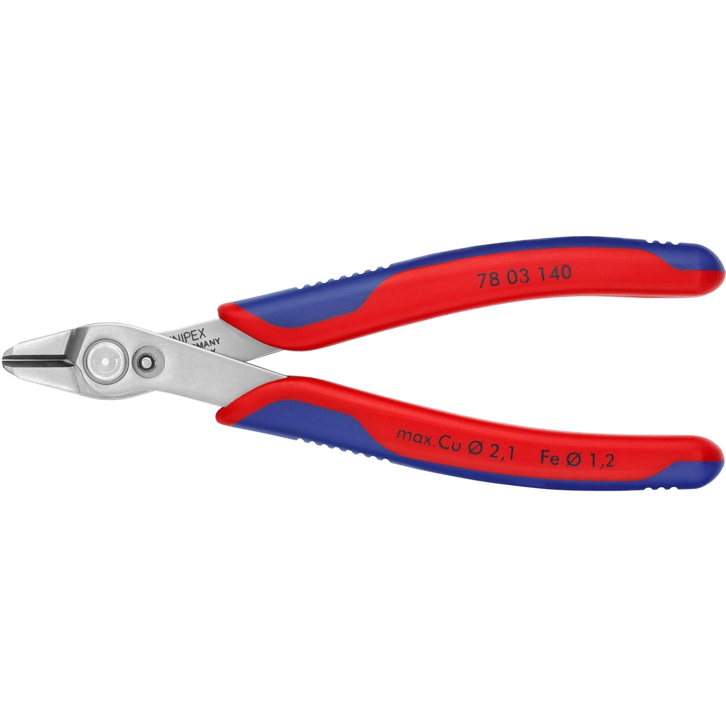 KNIPEX electronic super knips xl 7803140 elektronica-tang (rood blauw)