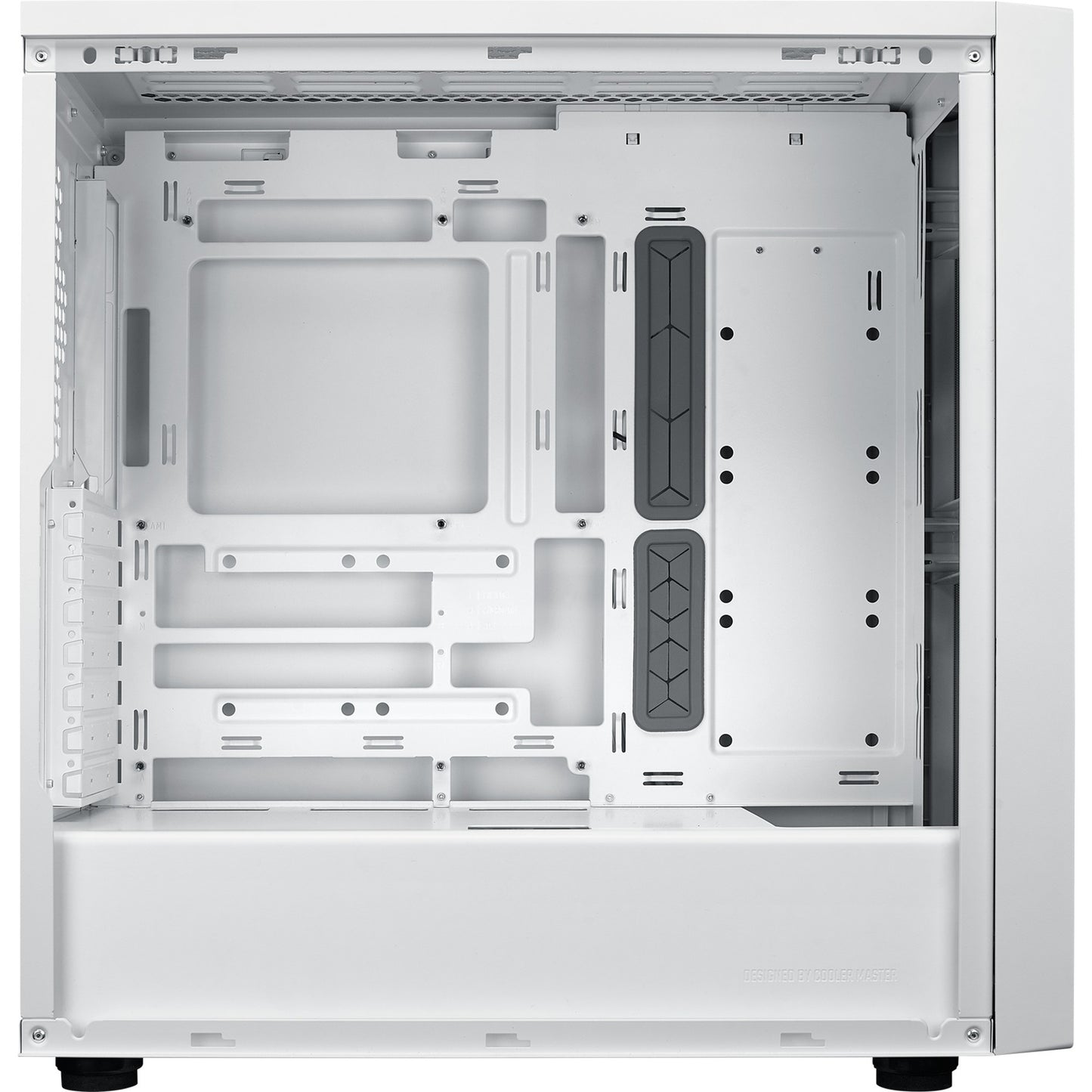 Cooler Master masterbox 600 lite midi tower behuizing (wit | 2x usb-a | 1x usb-c | rgb | tempered glass)