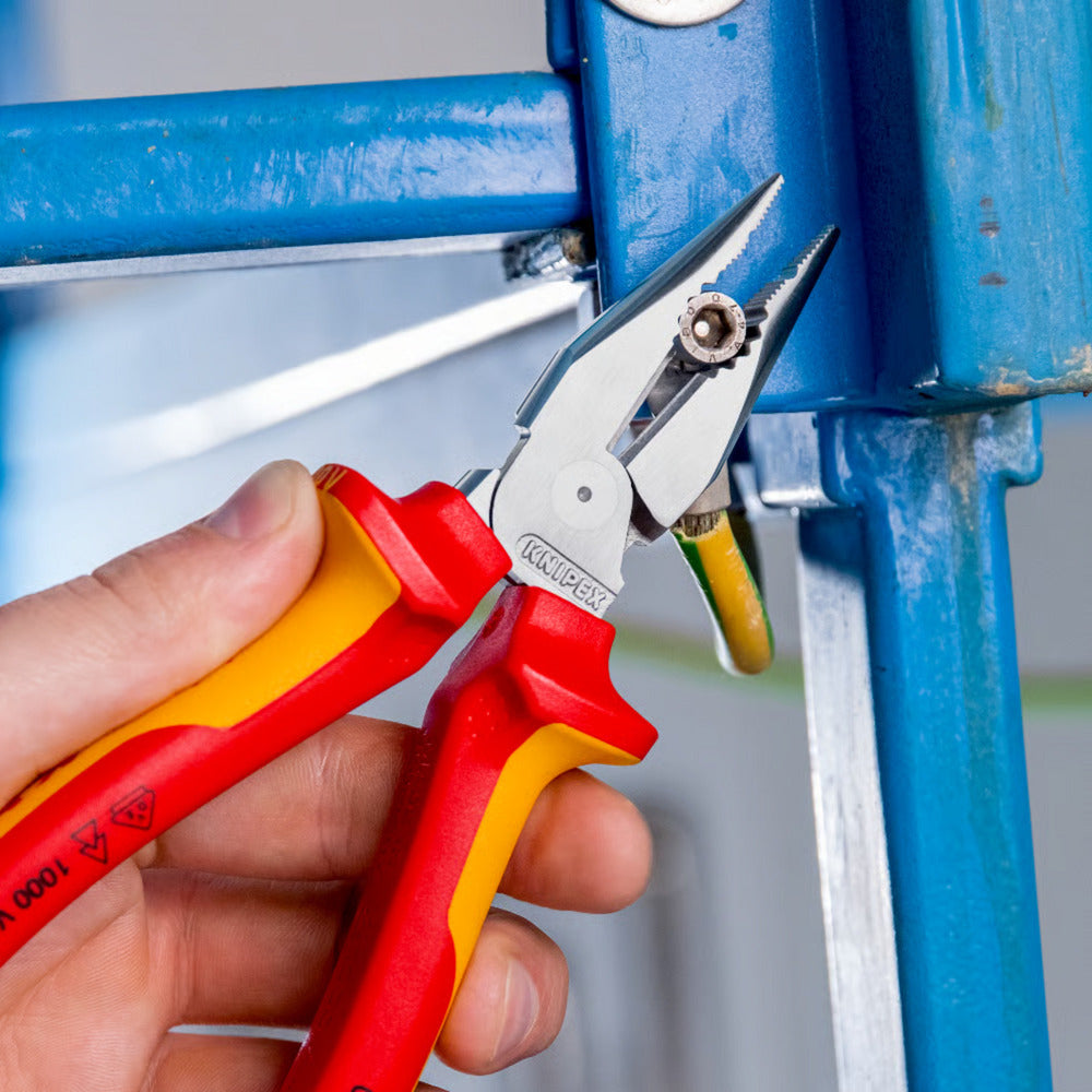 KNIPEX spitse kombitang combinatietang (rood geel)