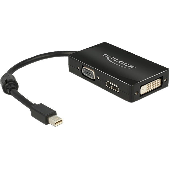 DeLOCK mini displayport naar vga hdmi dvi adapter (zwart)