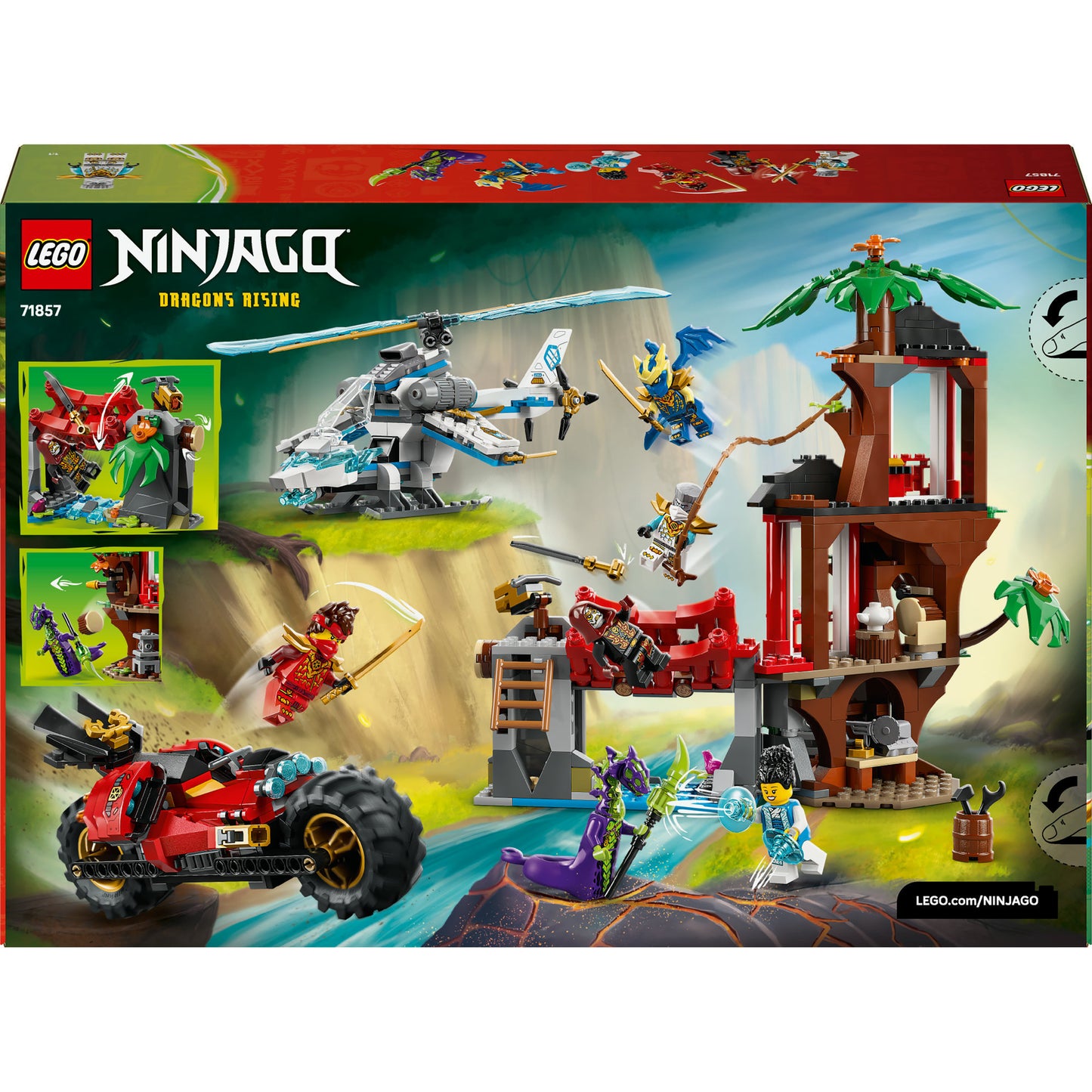 LEGO ninjago - ninjavoertuigen bij de boomhut constructiespeelgoed (71857)
