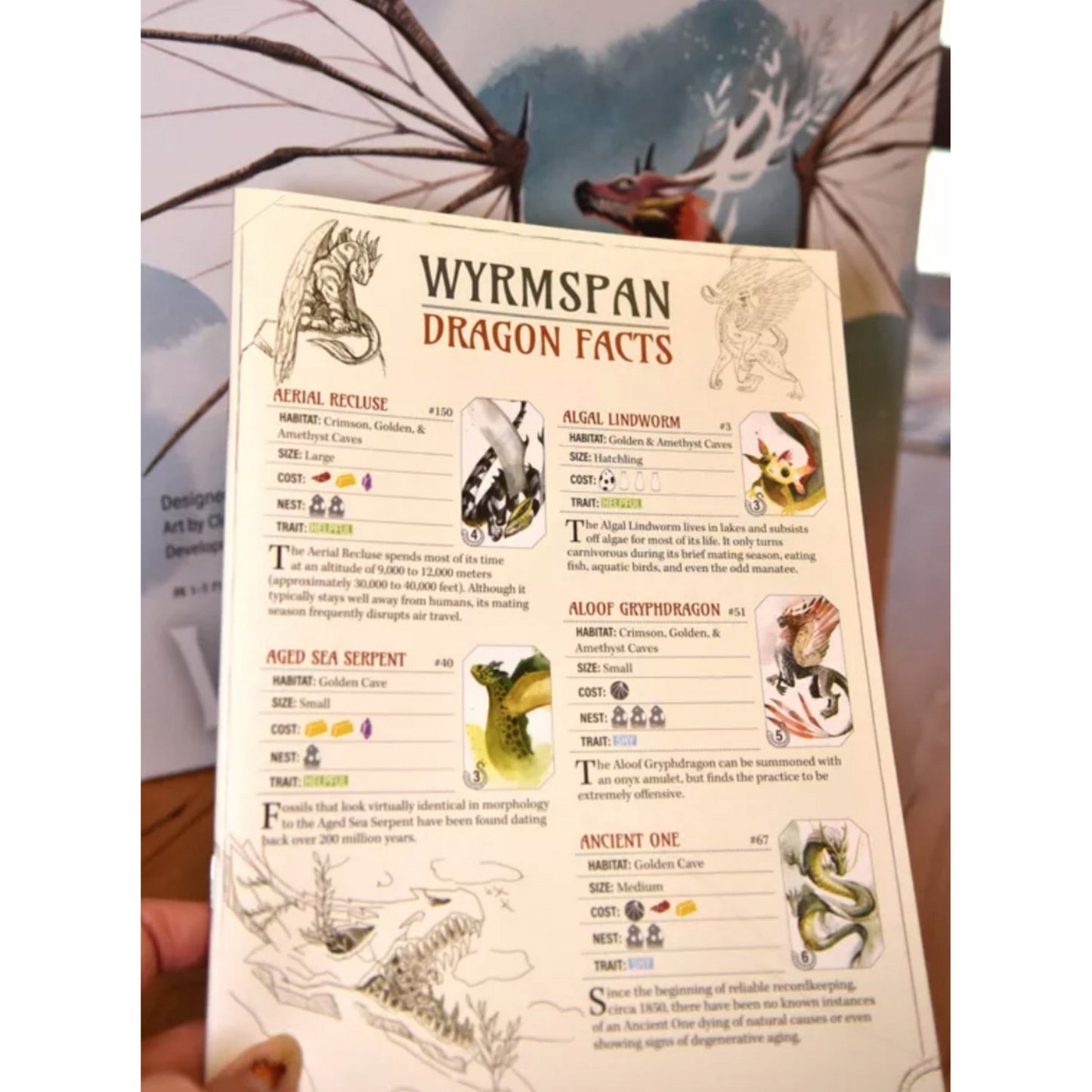 Asmodee wyrmspan bordspel (engels, 1 - 5 spelers, 90 minuten, vanaf 14 jaar)