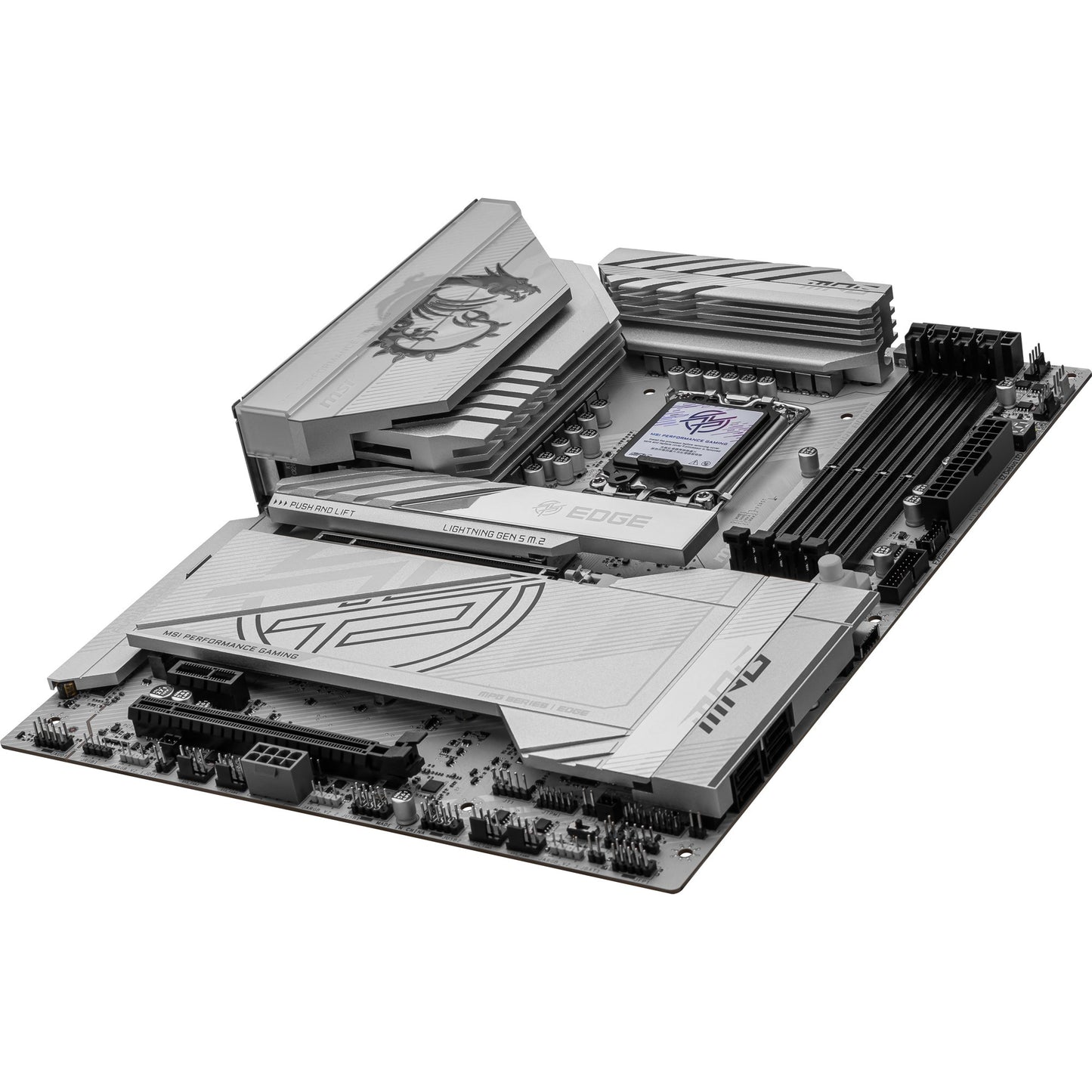 MSI mpg z890 edge ti wifi socket 1851 moederbord (raid, 5gb-lan, wlan, bt, sound, atx)