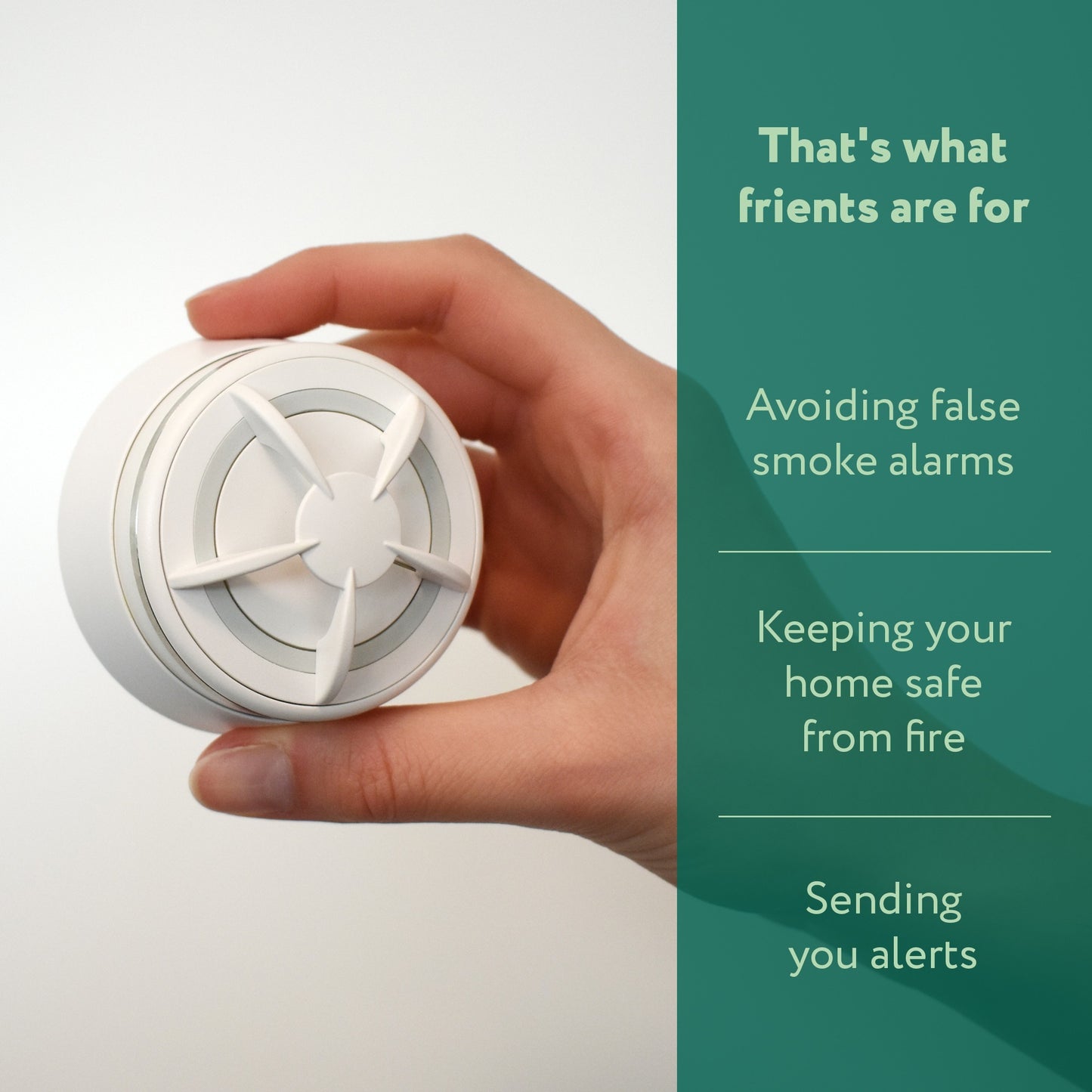 Frient Intelligent Heat Alarm melder (Wit, Zigbee 3.0)