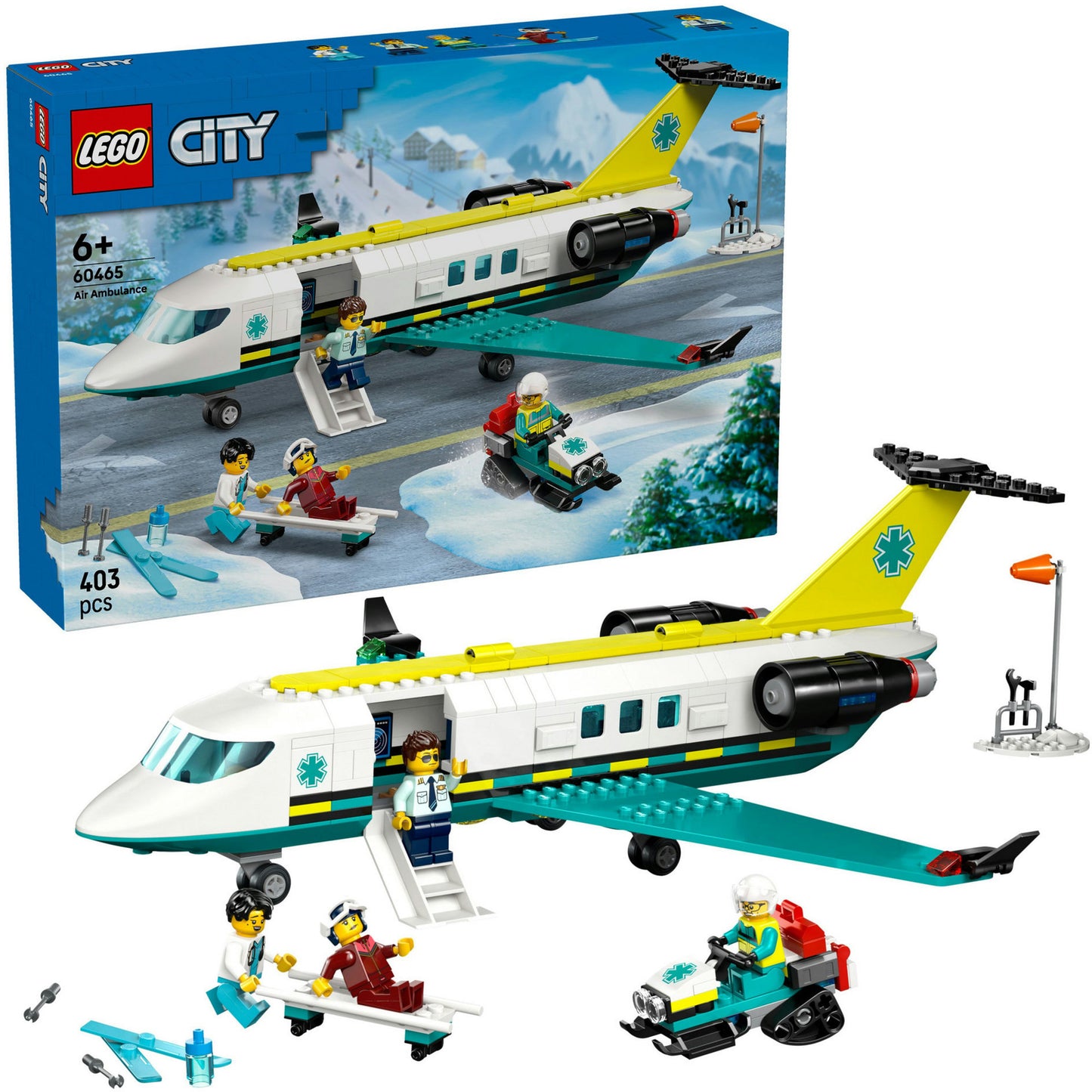 LEGO city - ambulancevliegtuig constructiespeelgoed (60465)