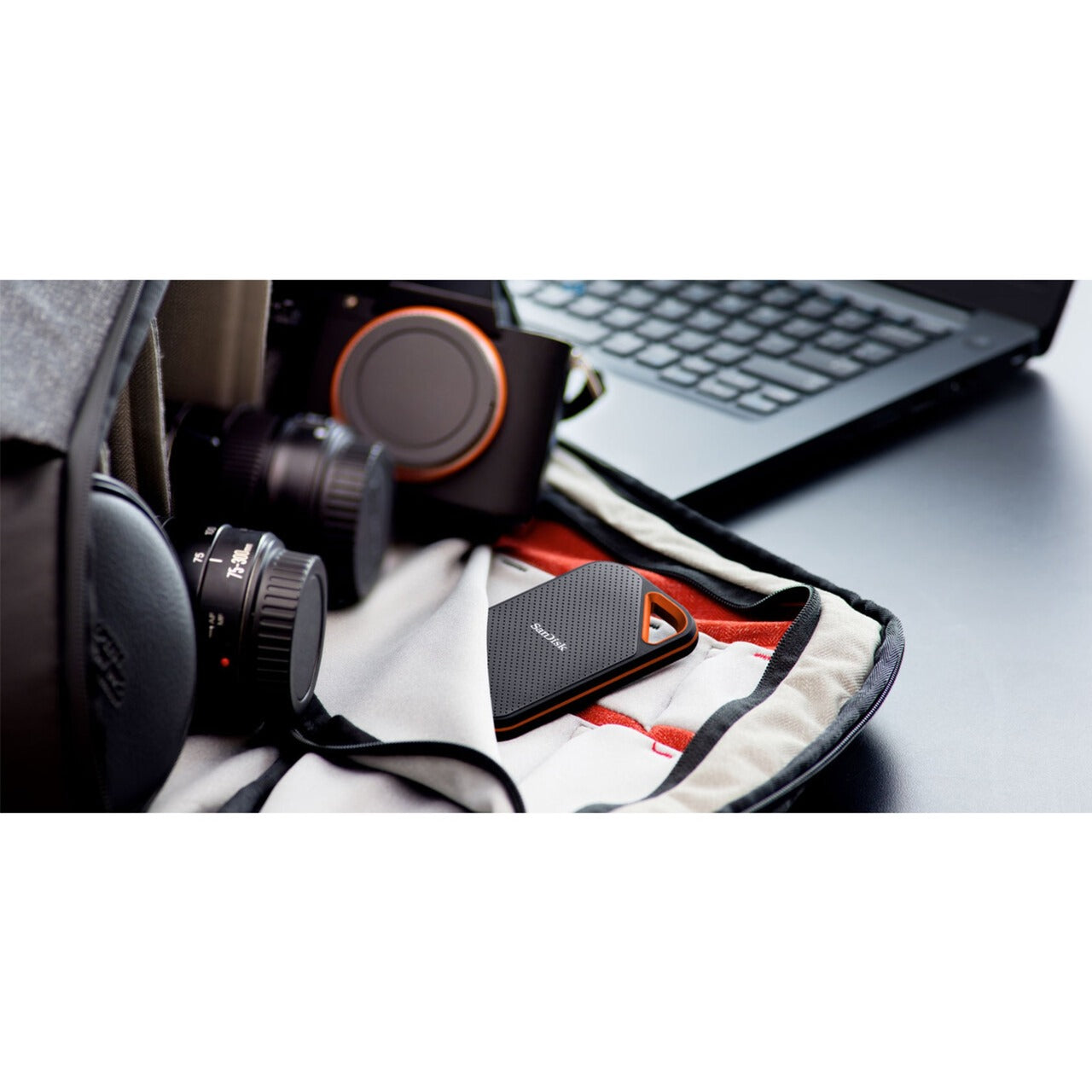 SanDisk extreme pro portable v2, 1 tb externe ssd (zwart oranje, sdssde81-1t00-g25, usb-c)
