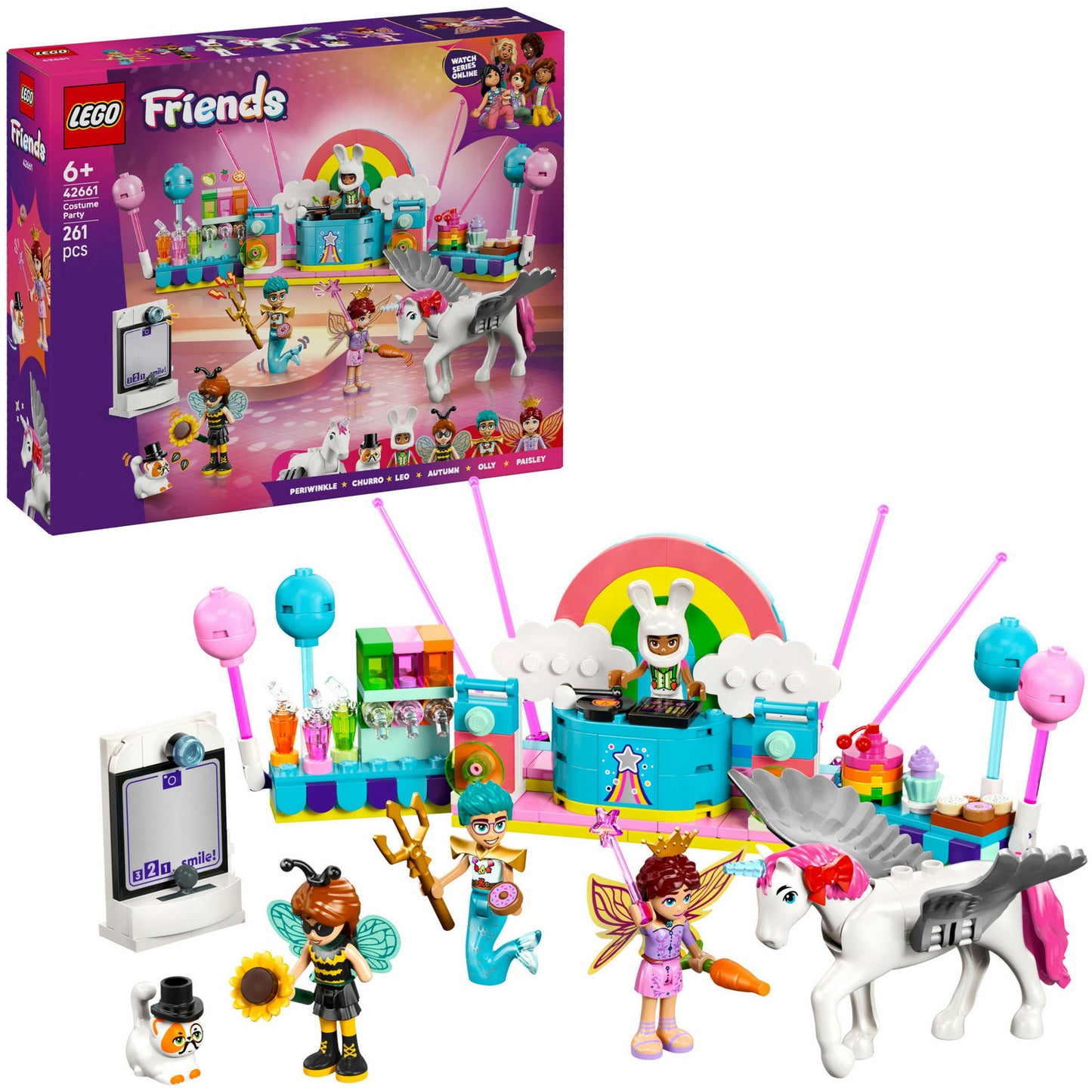 LEGO friends 42661 verkleedfeestje met eenhoorn en fee