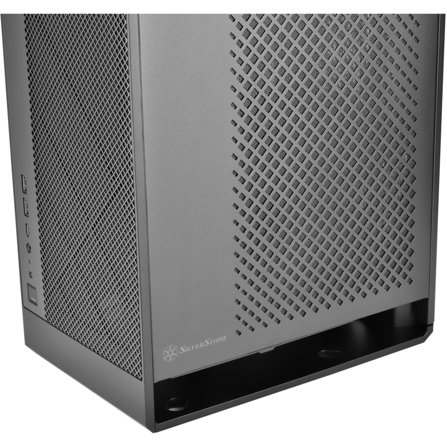 SilverStone alta g1m midi tower behuizing (zwart | 2x usb-a | 1x usb-c)