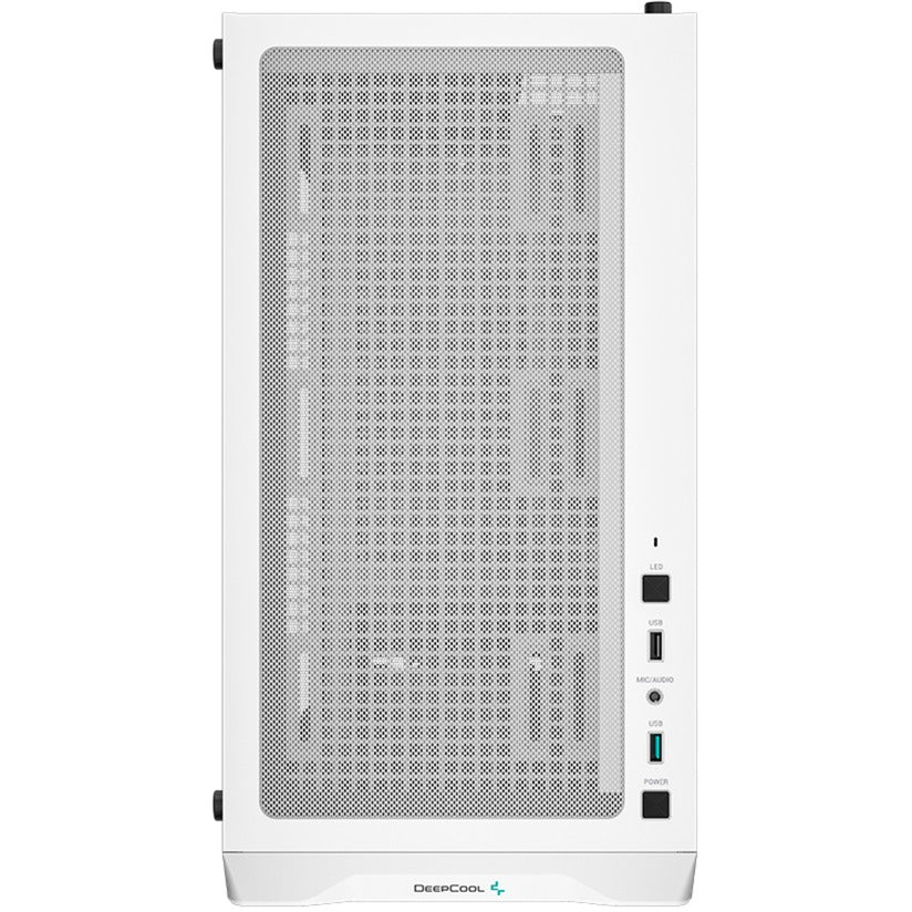 DeepCool cc360 argb midi tower behuizing (wit | 2x usb-a | rgb | tempered glass)