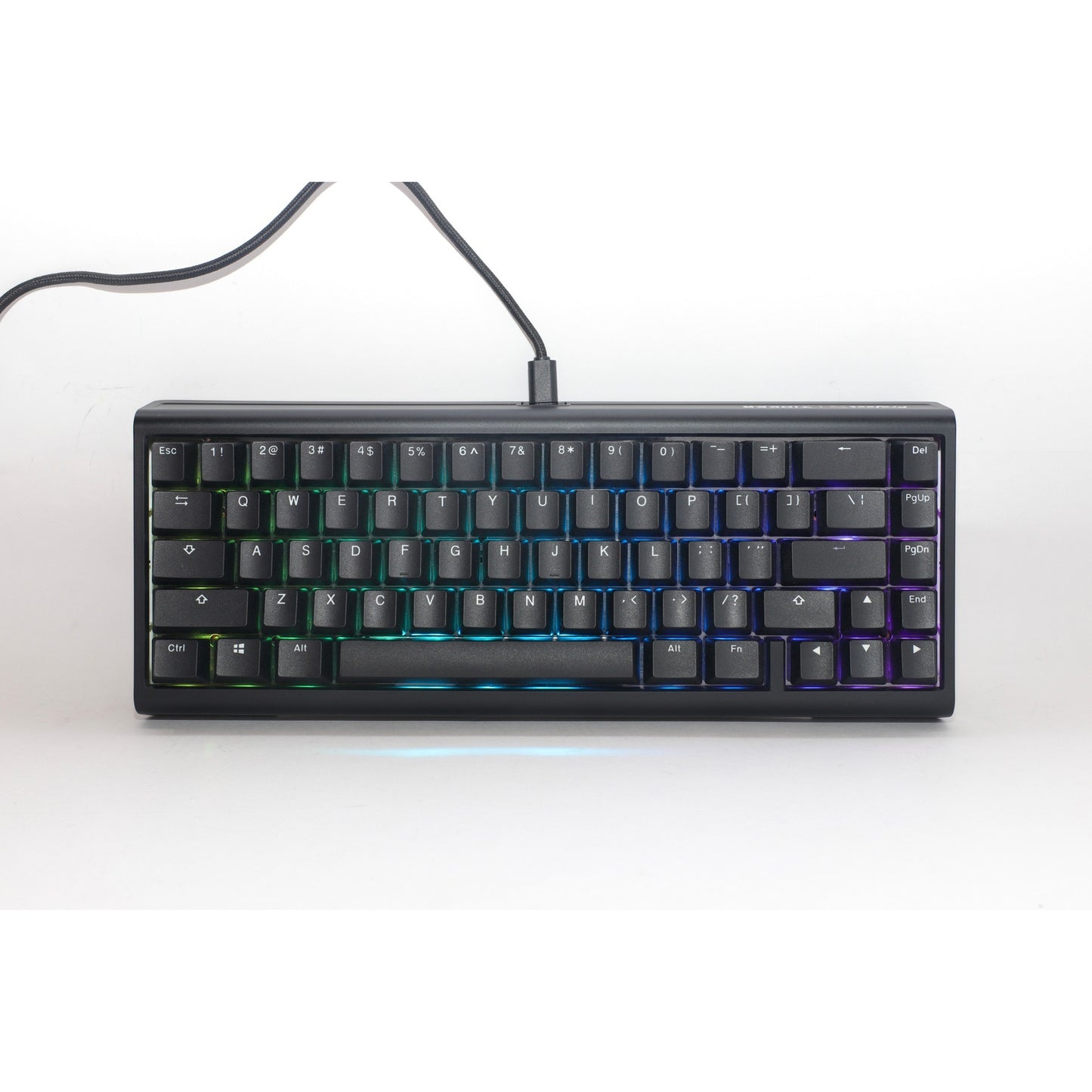 Ducky projectd tinker 65 met qmk via rgb mechanisch toetsenbord (zwart, us lay-out (qwerty), cherry mx brown, 65%, rgb leds, double-shot pbt, hot-swappable, gasket mount)