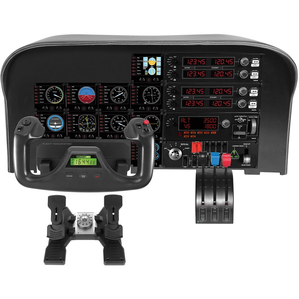 Logitech G saitek pro flight radio panel instrumentenpaneel (pc)