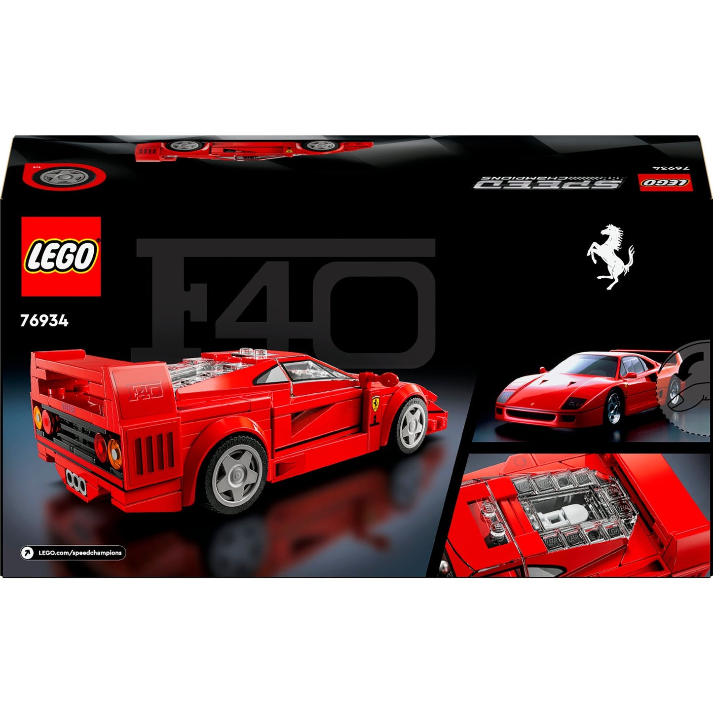LEGO speed champions - ferrari f40 supercar constructiespeelgoed (76934)