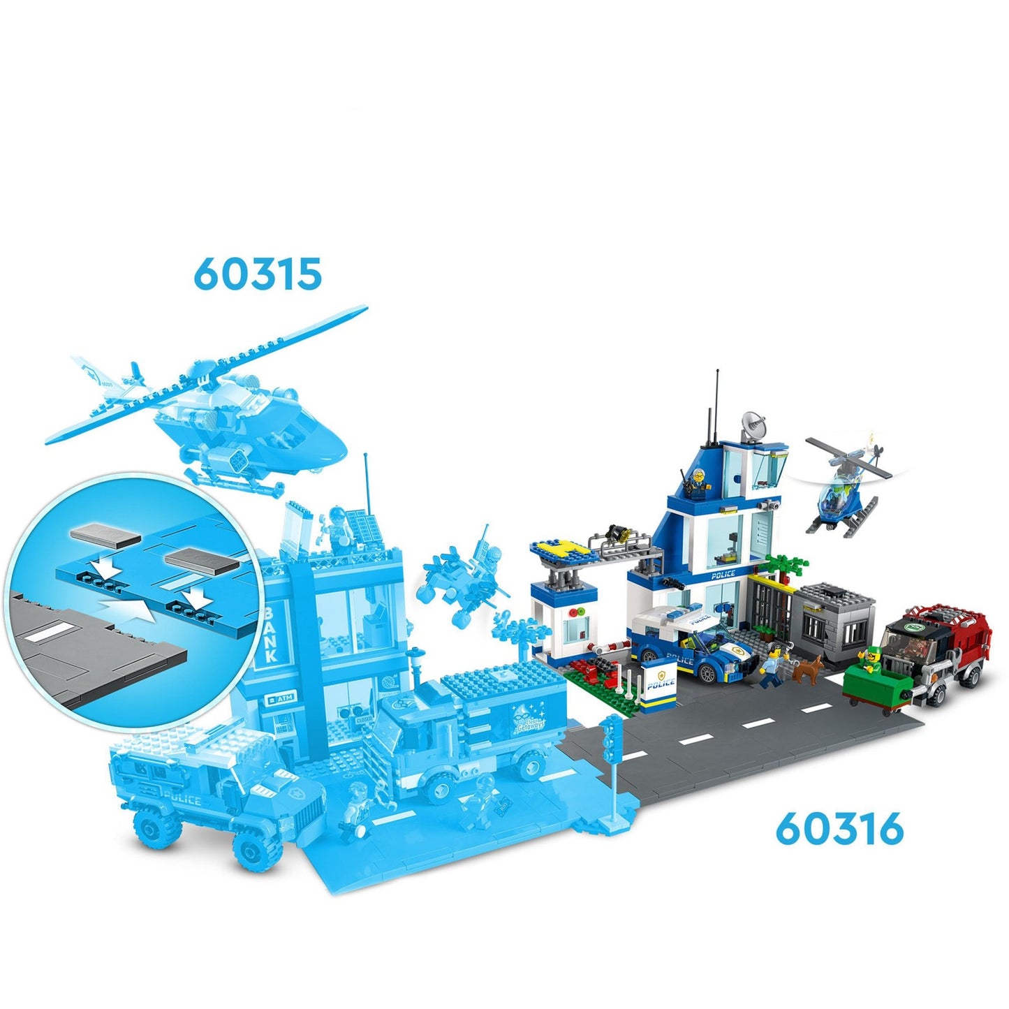 LEGO city - politiebureau constructiespeelgoed (60316)