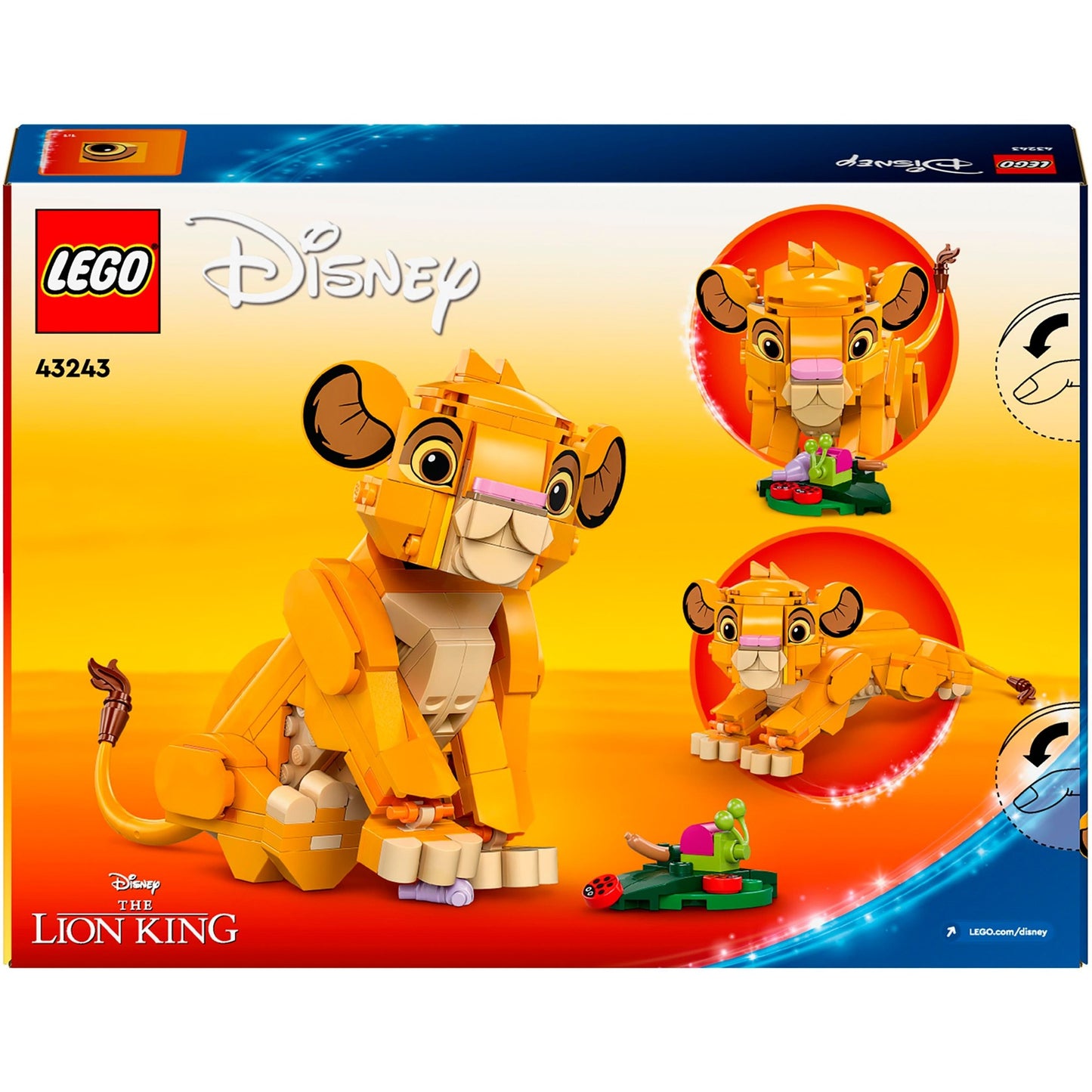 LEGO disney classic - simba de leeuwenkoning als welp constructiespeelgoed (43243)