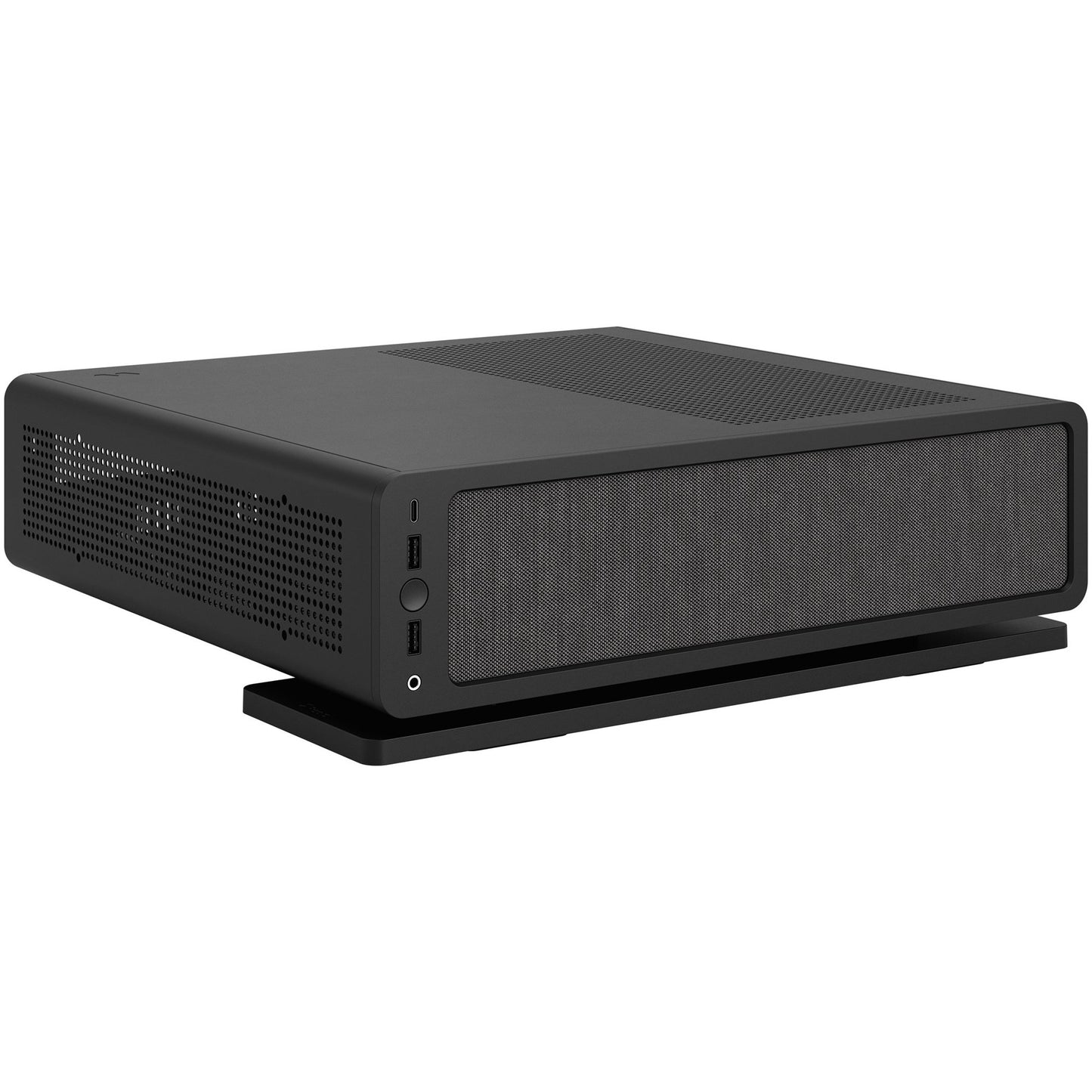 Fractal Design ridge black mini tower behuizing (zwart | 2x usb-a | 1x usb-c)