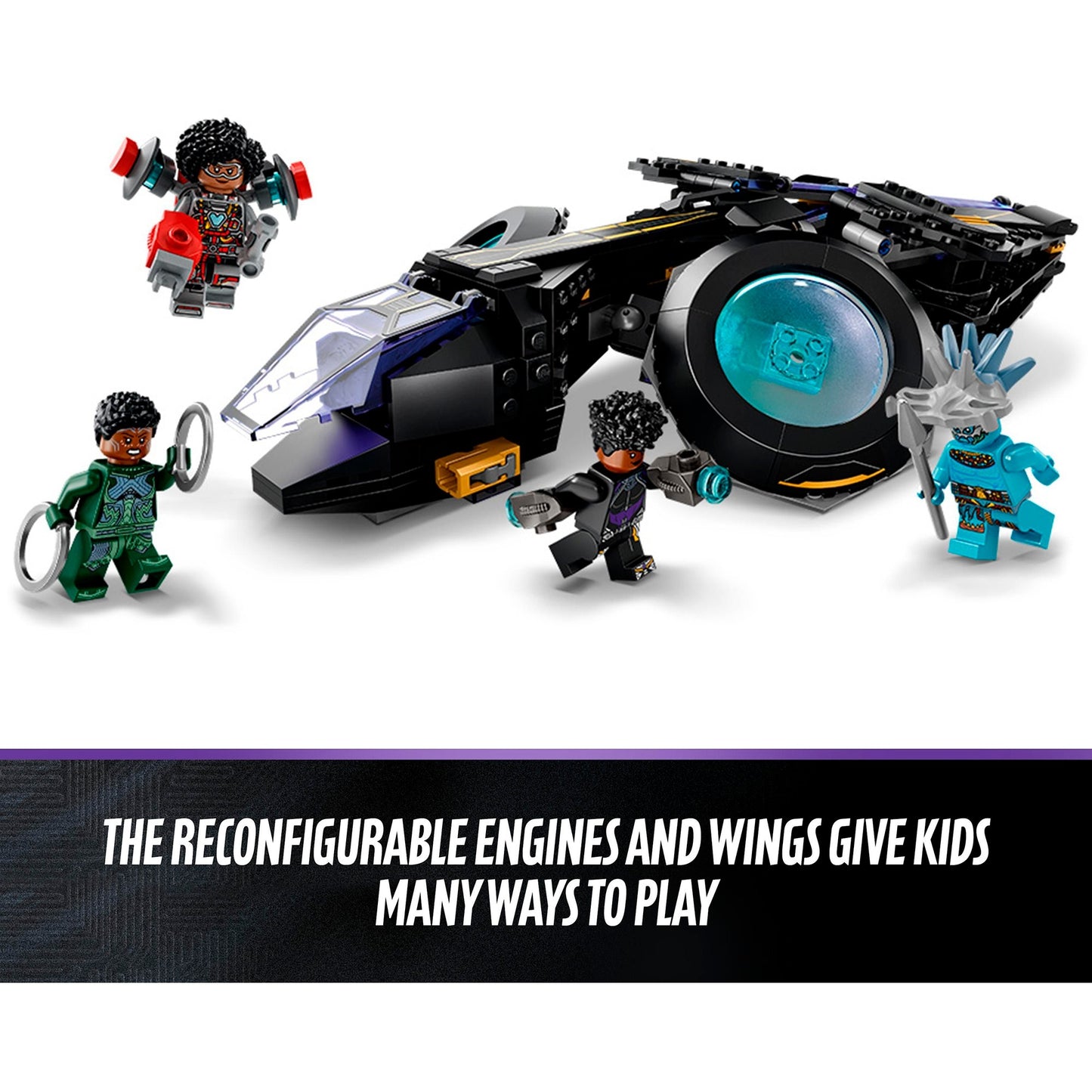 LEGO marvel - shuri's sunbird constructiespeelgoed (76211)