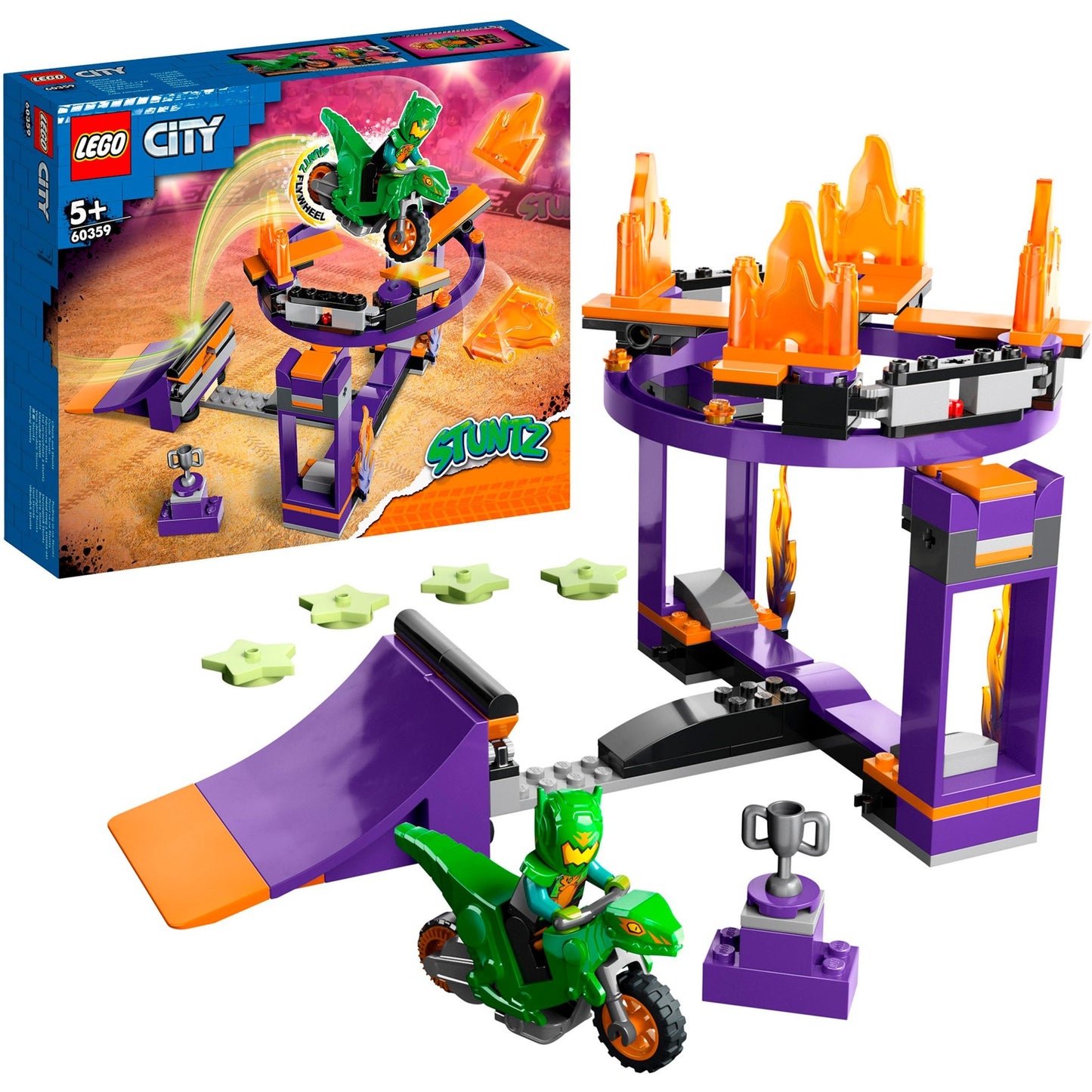 LEGO city - uitdaging: dunken met stuntbaan constructiespeelgoed (60359)