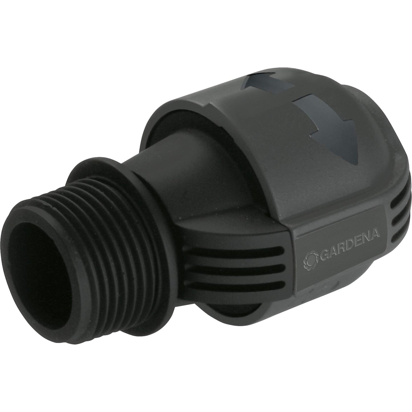 GARDENA verbindingsstuk 25 mm x 1 buitendraad (zwart grijs, 2763-20)