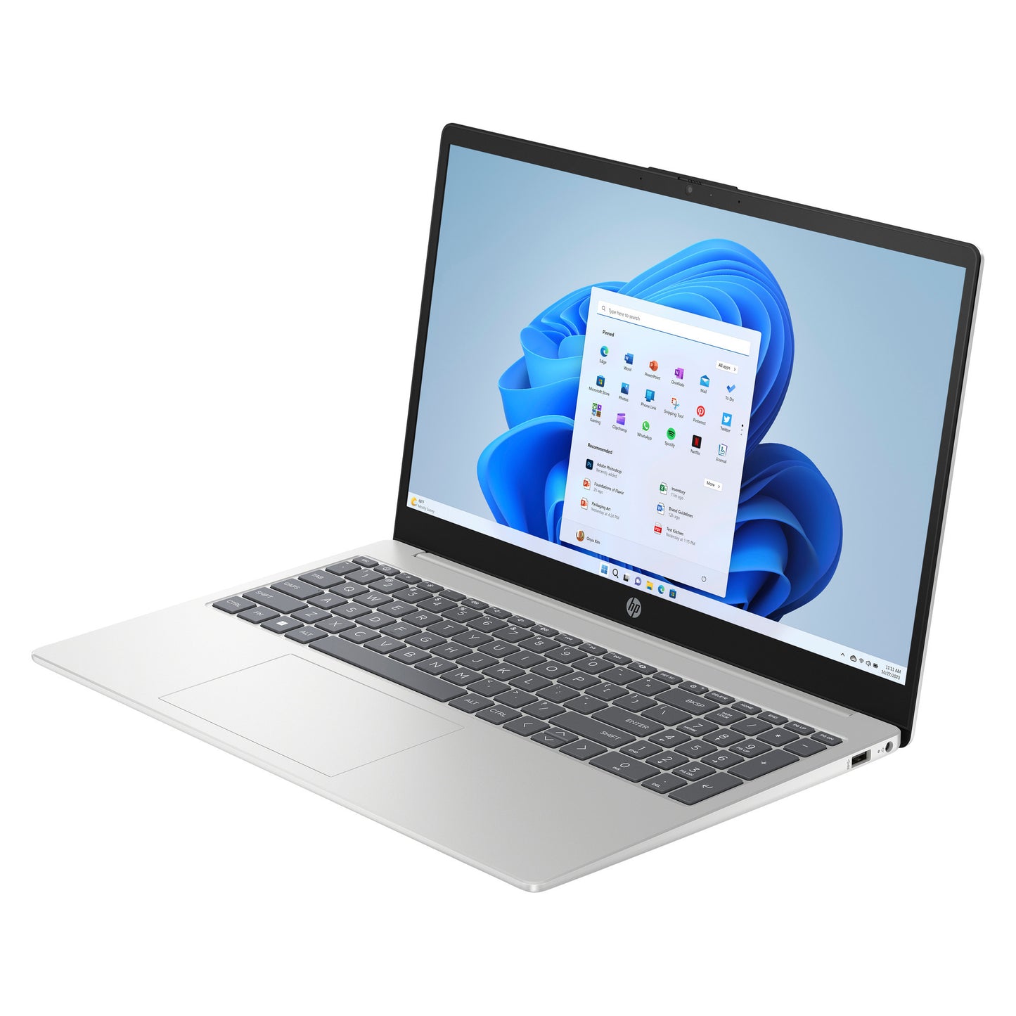 HP 15-fd0072nd (d01d6ea) 15.6 laptop (zilver | i7-1355u | iris xe | 16 gb | 512 gb ssd)
