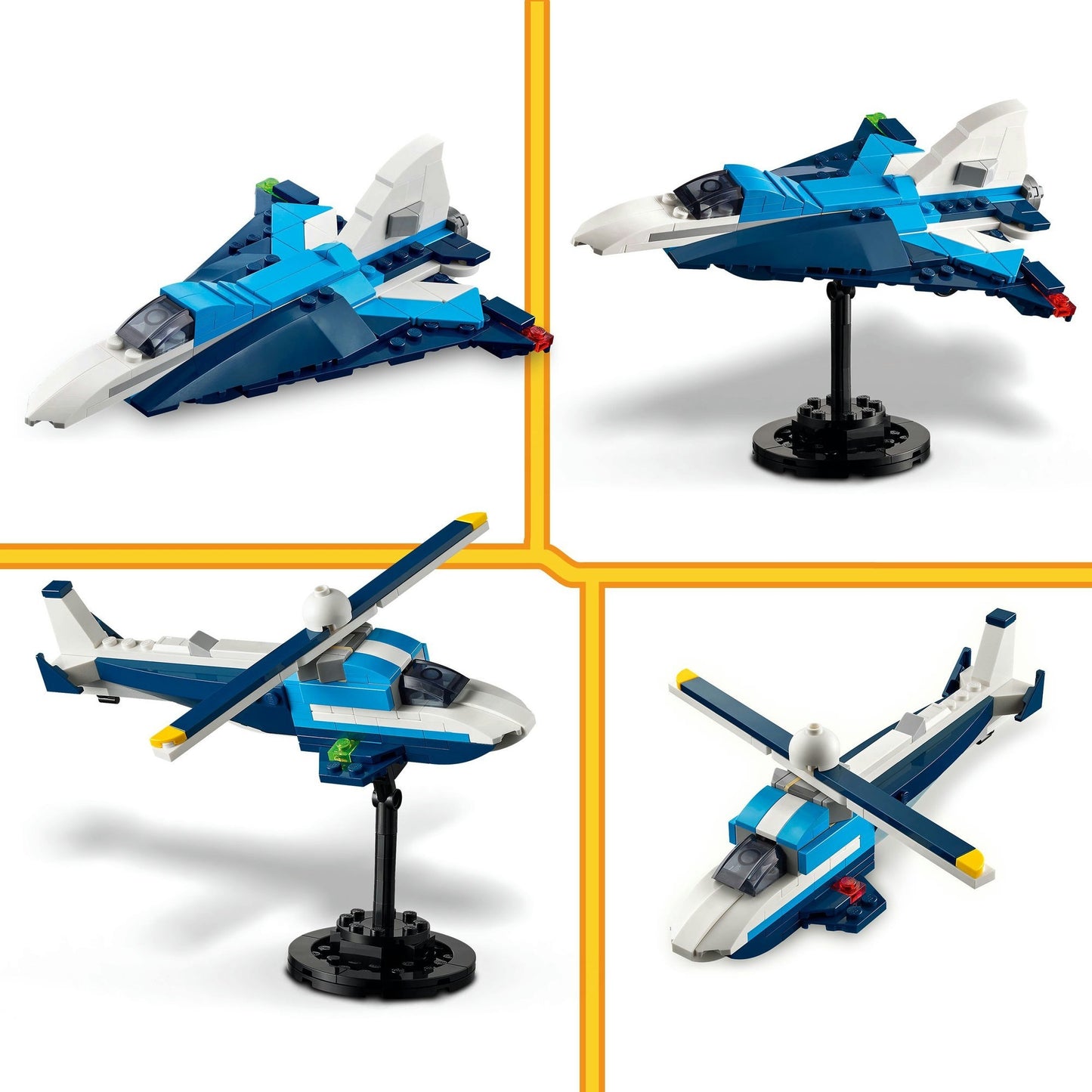 LEGO creator 3-in-1 - luchtvaart: racevliegtuig constructiespeelgoed (31160)