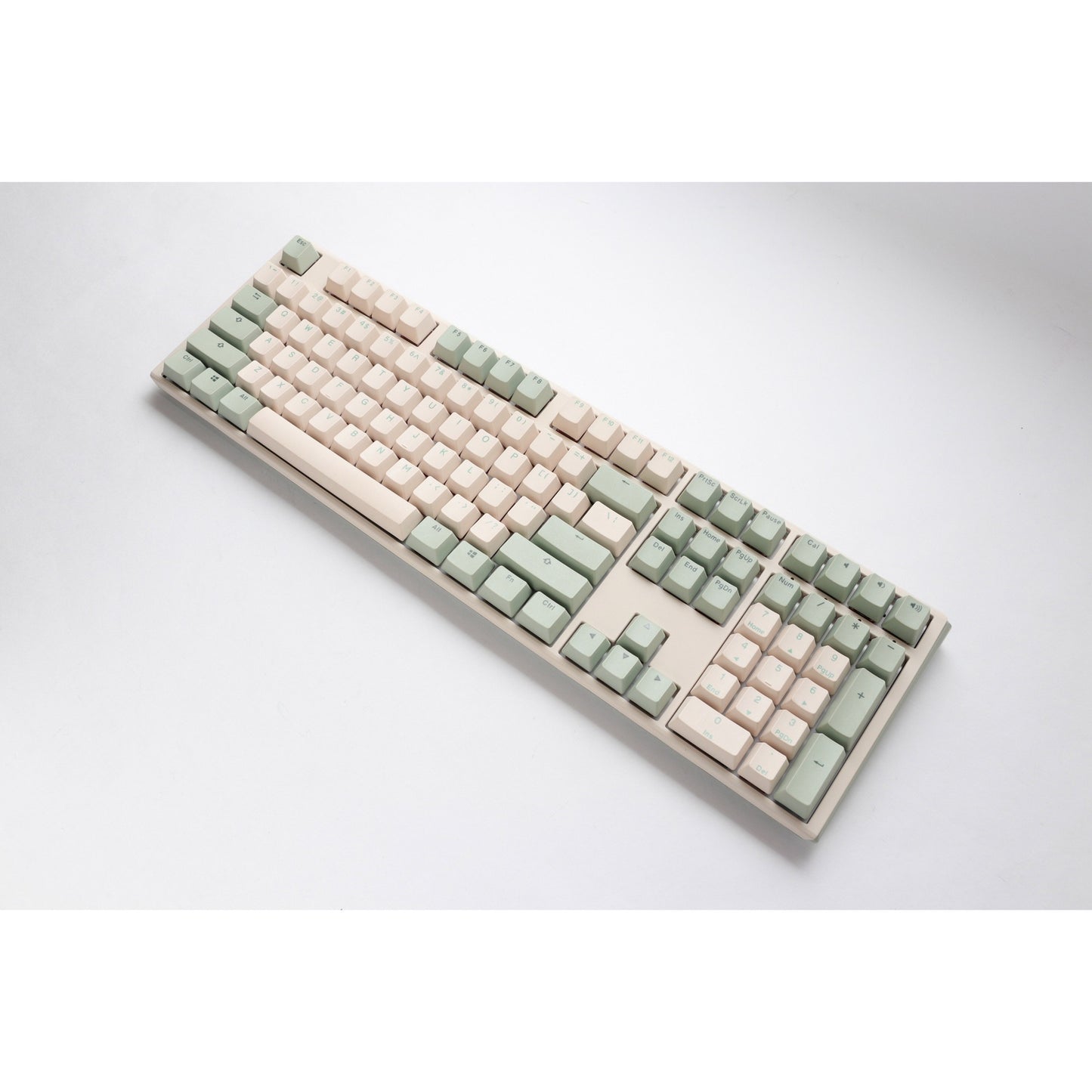 Ducky one 3 matcha mechanisch toetsenbord (crème, us lay-out (qwerty), cherry mx brown, 100%, pbt double shot, hot swap)