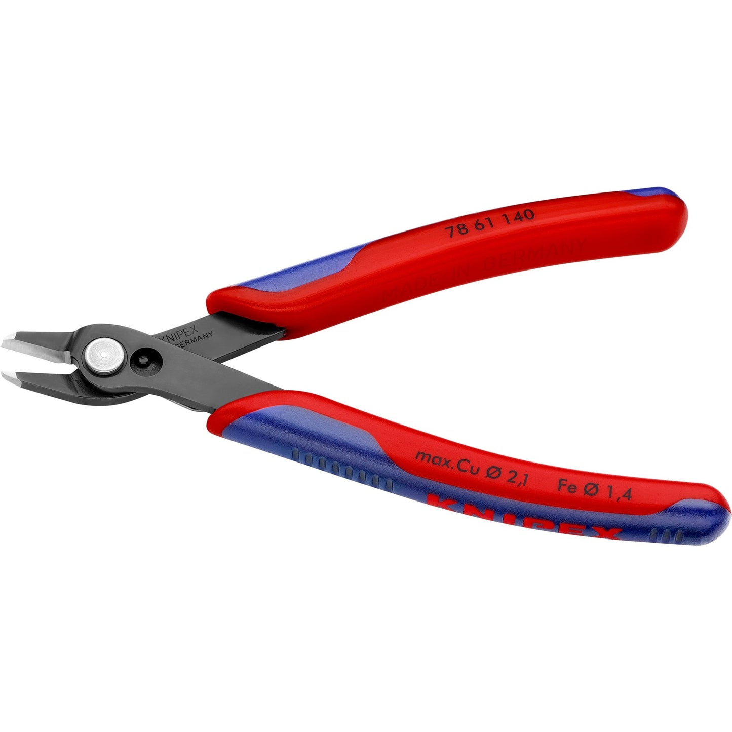 KNIPEX electronic super knips xl 7861140 elektronica-tang (rood blauw)
