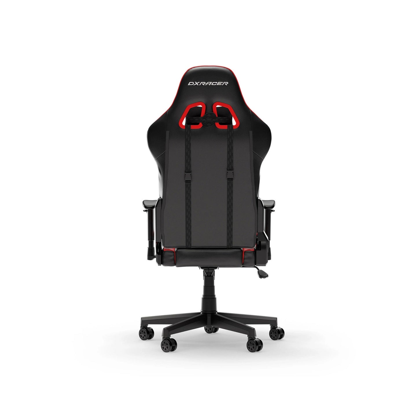 DXRacer prince l black red pvc leather gamestoel (zwart rood)