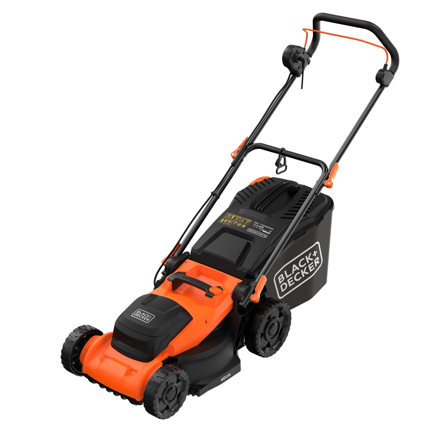 BLACK+DECKER bemwp400 grasmaaier (oranje zwart, 40cm, 1800w)
