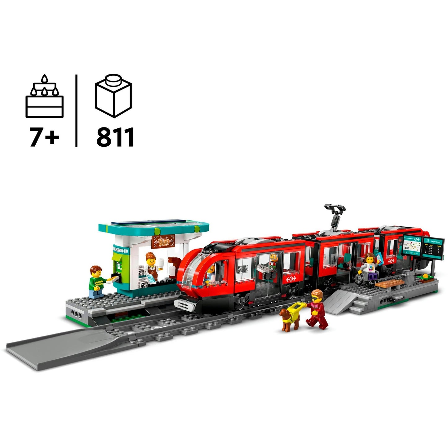 LEGO city stadstram en station - 60423