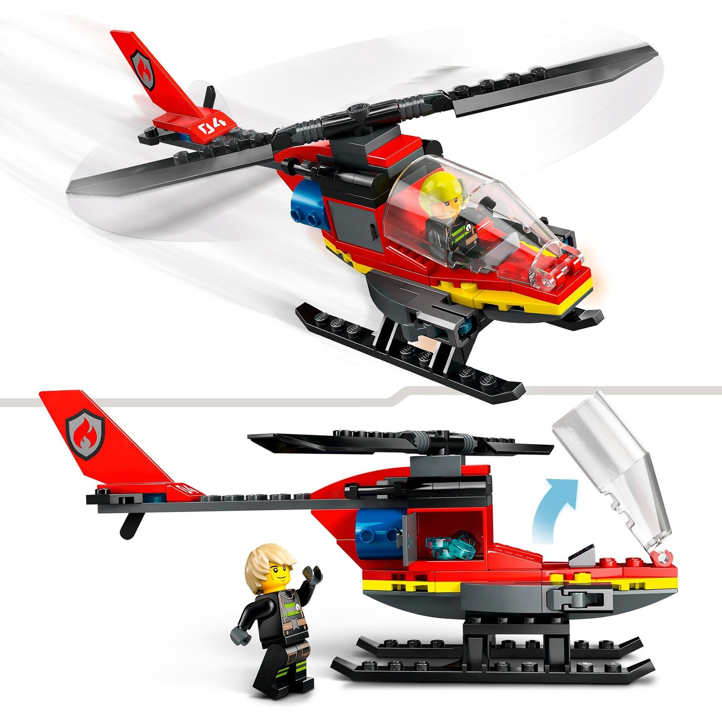LEGO city - brandweerhelikopter constructiespeelgoed (60411)