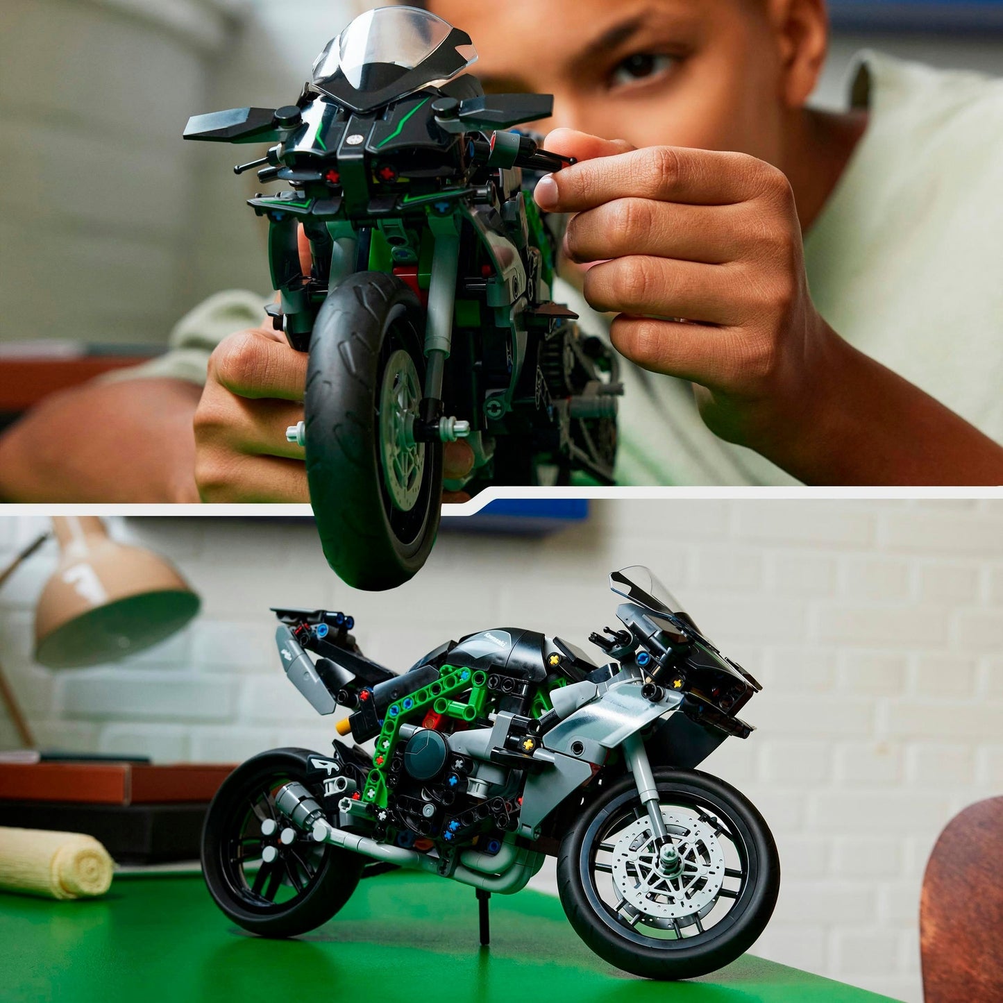 LEGO technic 42170 kawasaki ninja h2r motor
