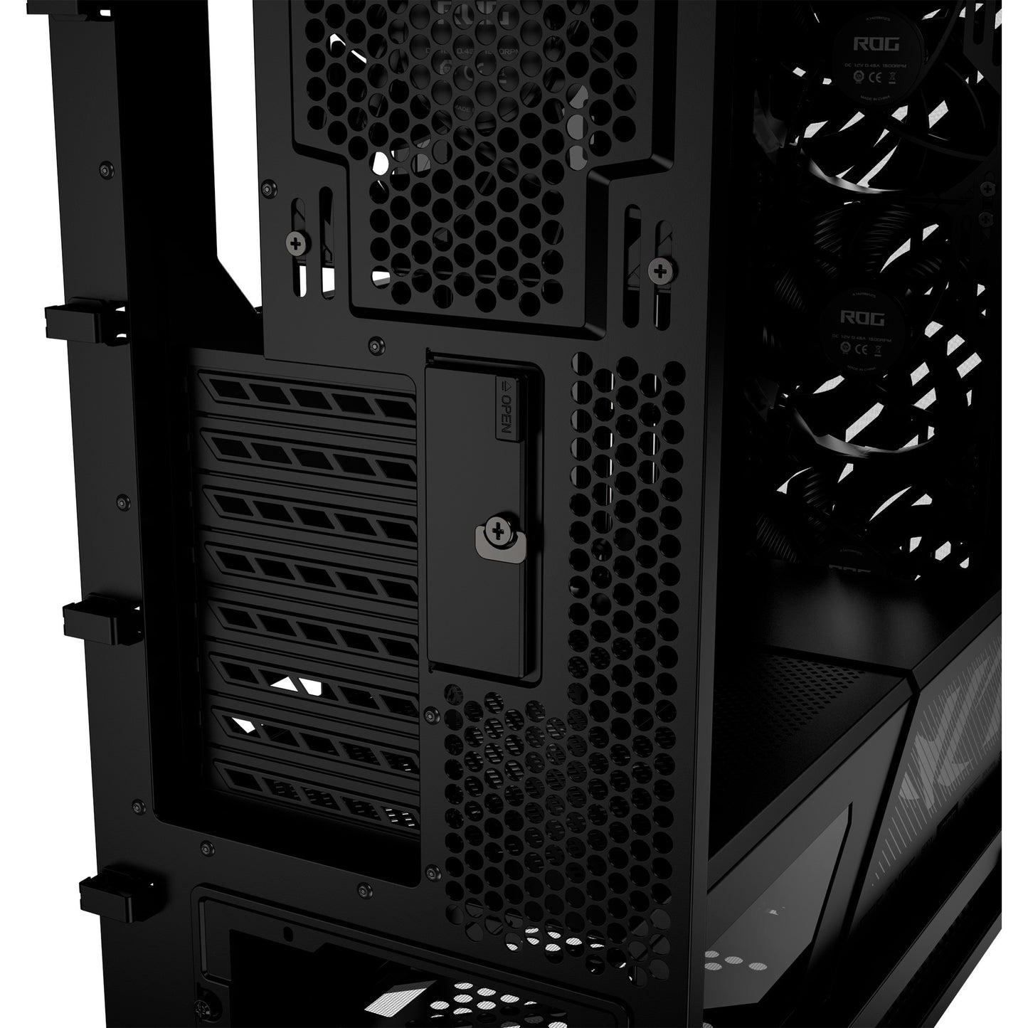 ASUS rog strix helios ii gx601s midi tower behuizing (zwart | 4x usb-a | 2x usb-c | rgb | tempered glass)