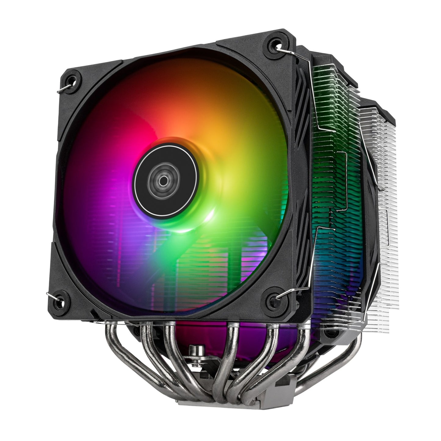 SilverStone sst-hyd140-argb cpu-koeler (4-pins pwm fan-connector, 4-1 pin argb (5v led))