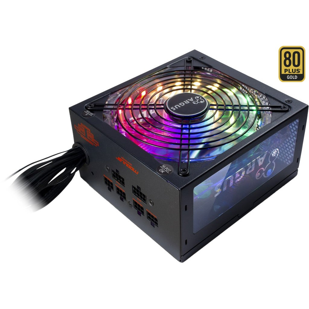 Inter-Tech argus rgb-650w cm ii modulaire 650 watt voeding (zwart, 2x pcie)