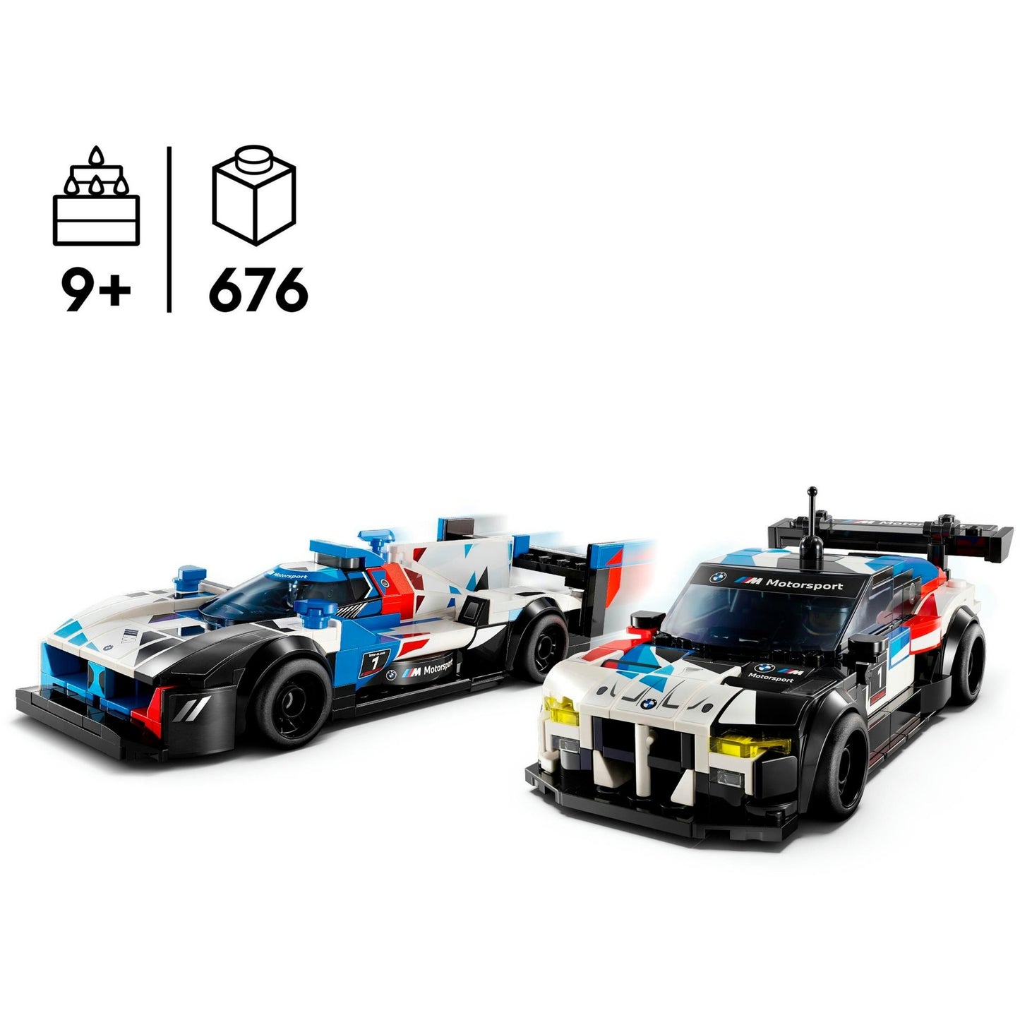 LEGO speed champions - bmw m4 gt3 bmw m hybrid v8 racewagens constructiespeelgoed (76922)