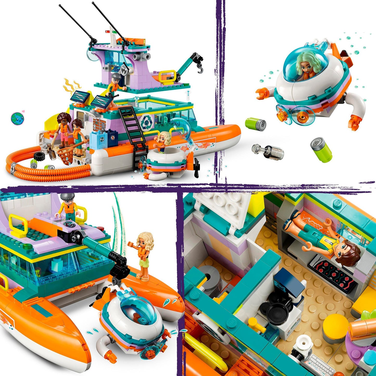 LEGO friends - reddingsboot op zee constructiespeelgoed (41734)