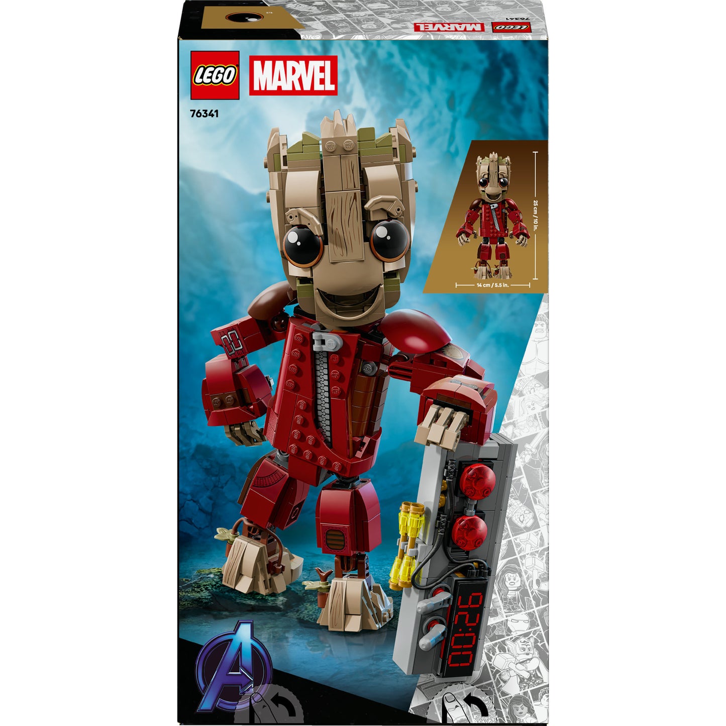 LEGO marvel super heroes - groot in ravager jumpsuit constructiespeelgoed (76341)