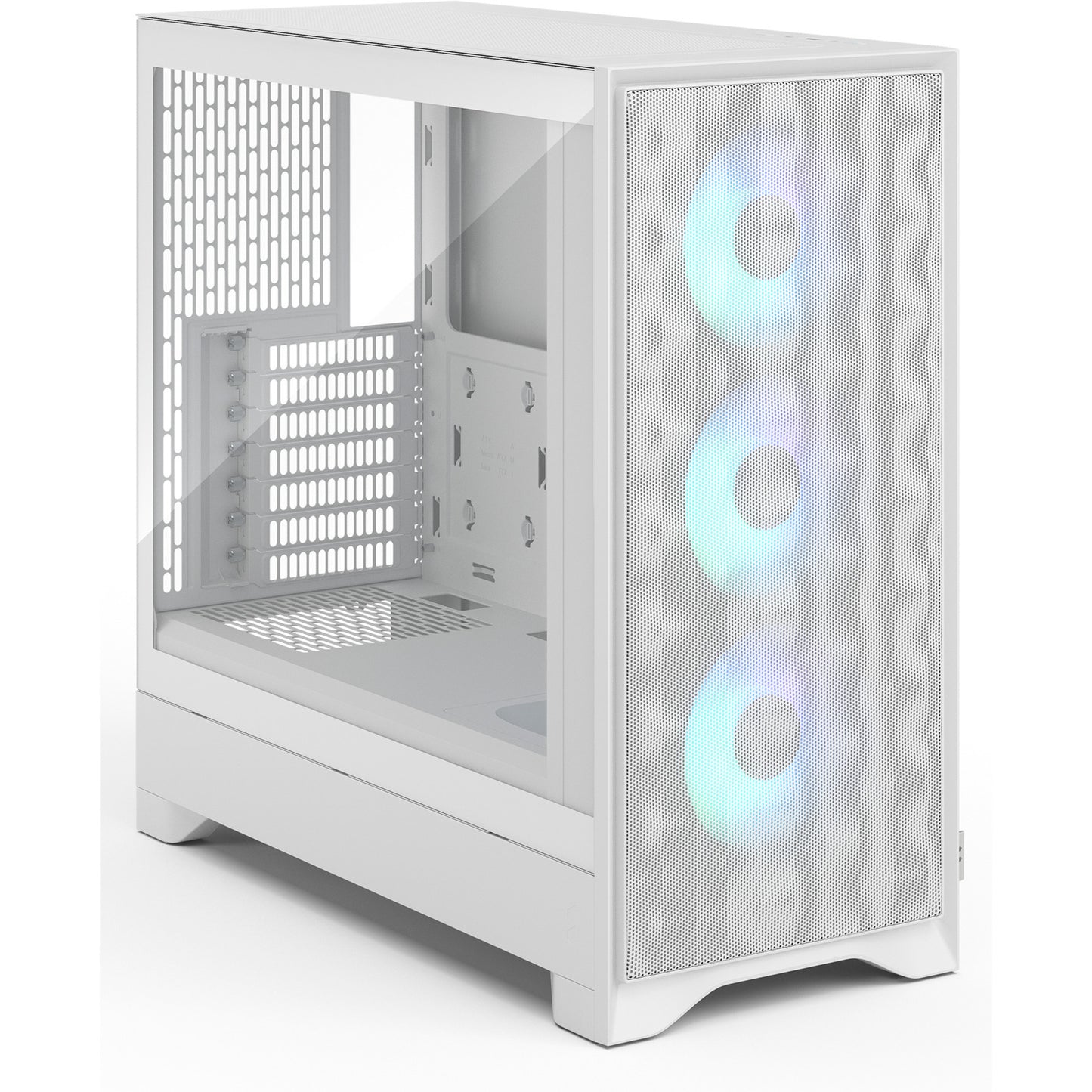 Fractal Design pop 2 air rgb midi tower behuizing (wit | 1x usb-a | 1x usb-c | rgb | tempered glass)