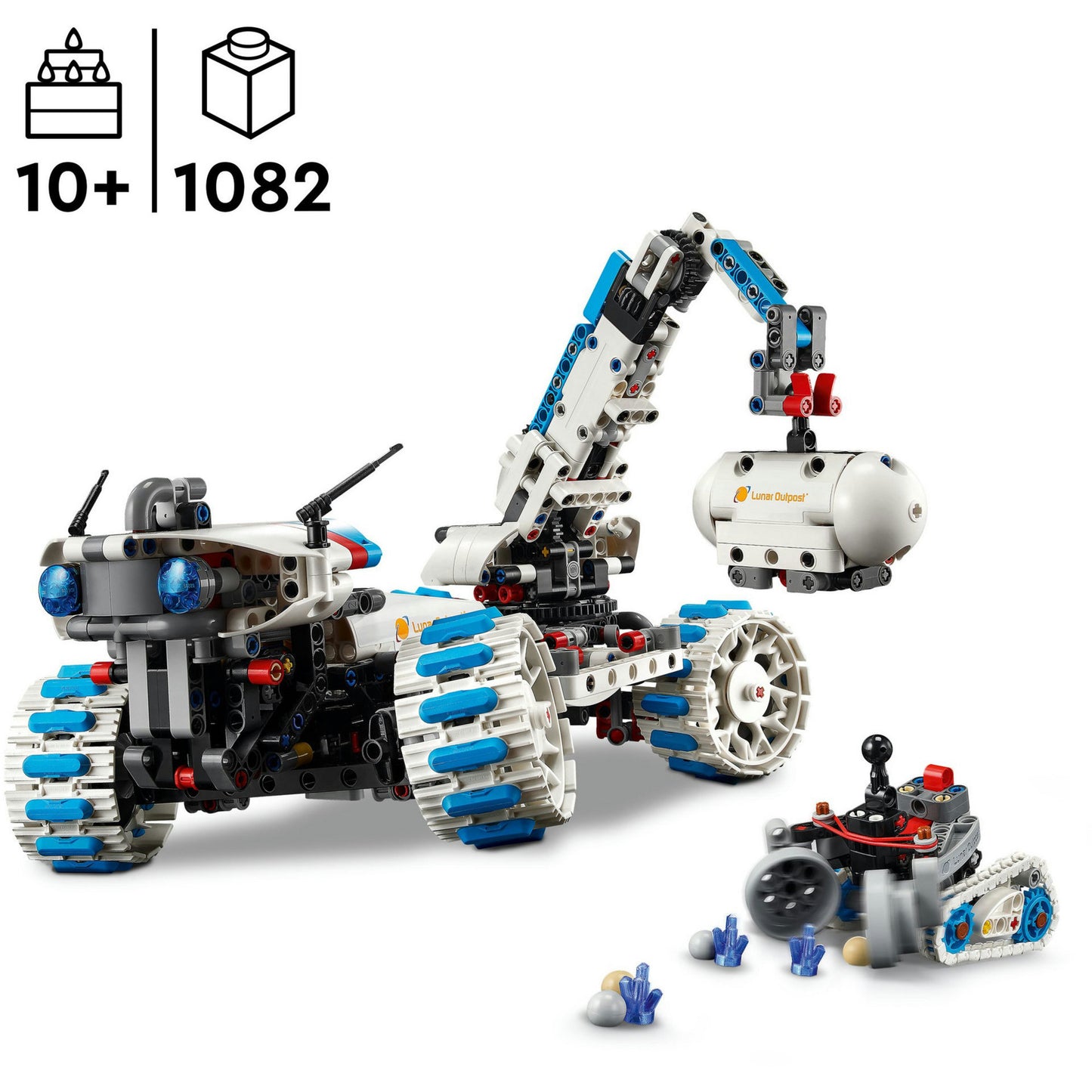 LEGO technic 42211 lunar outpost maanrover ruimtevoertuig